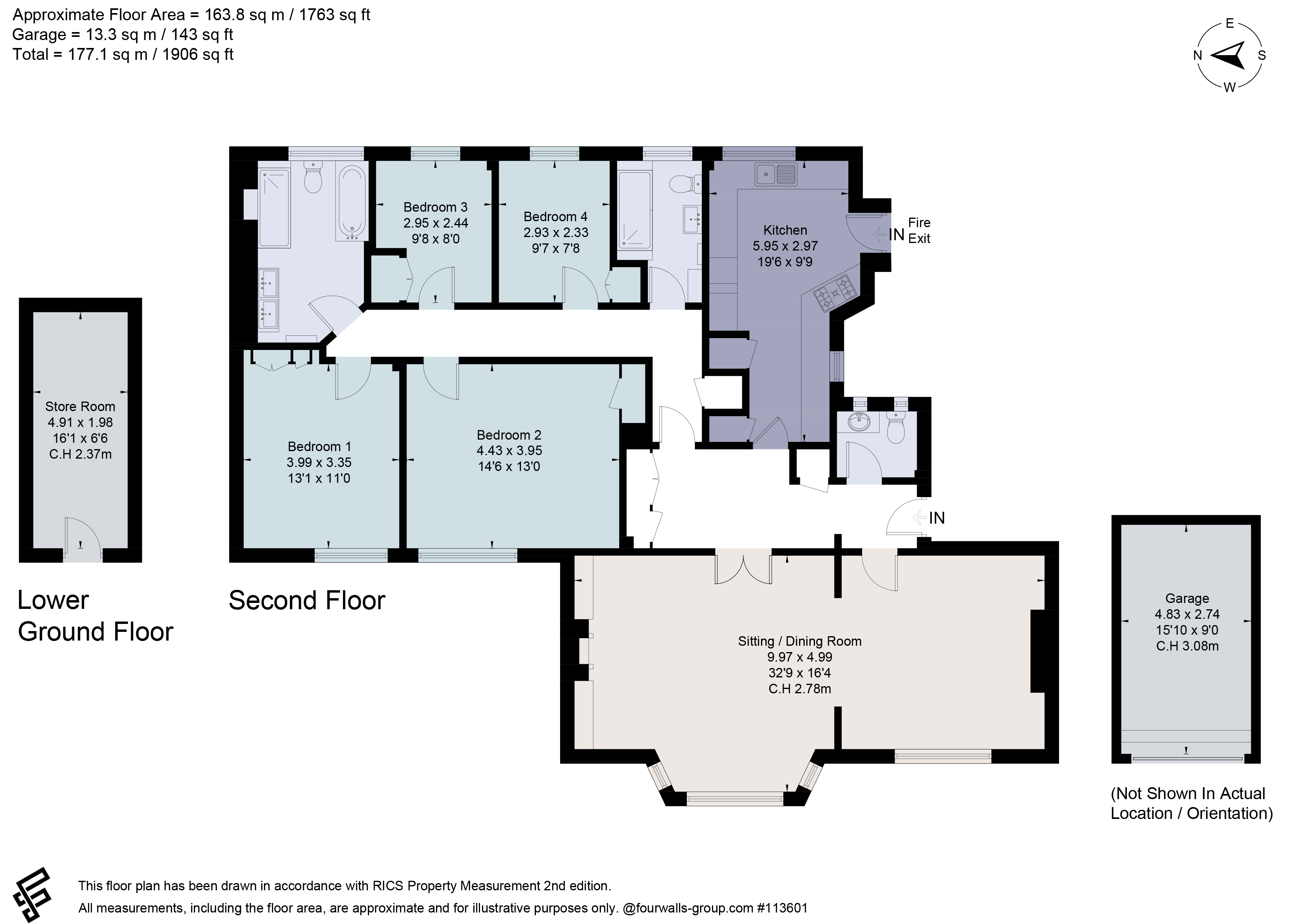 Flat 21 Ross Court, 81, Putney Hill, London floorplan