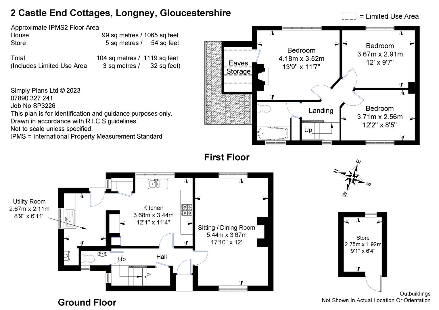 Castle End, Longney, Gloucester GL2, 3 bedroom property for sale