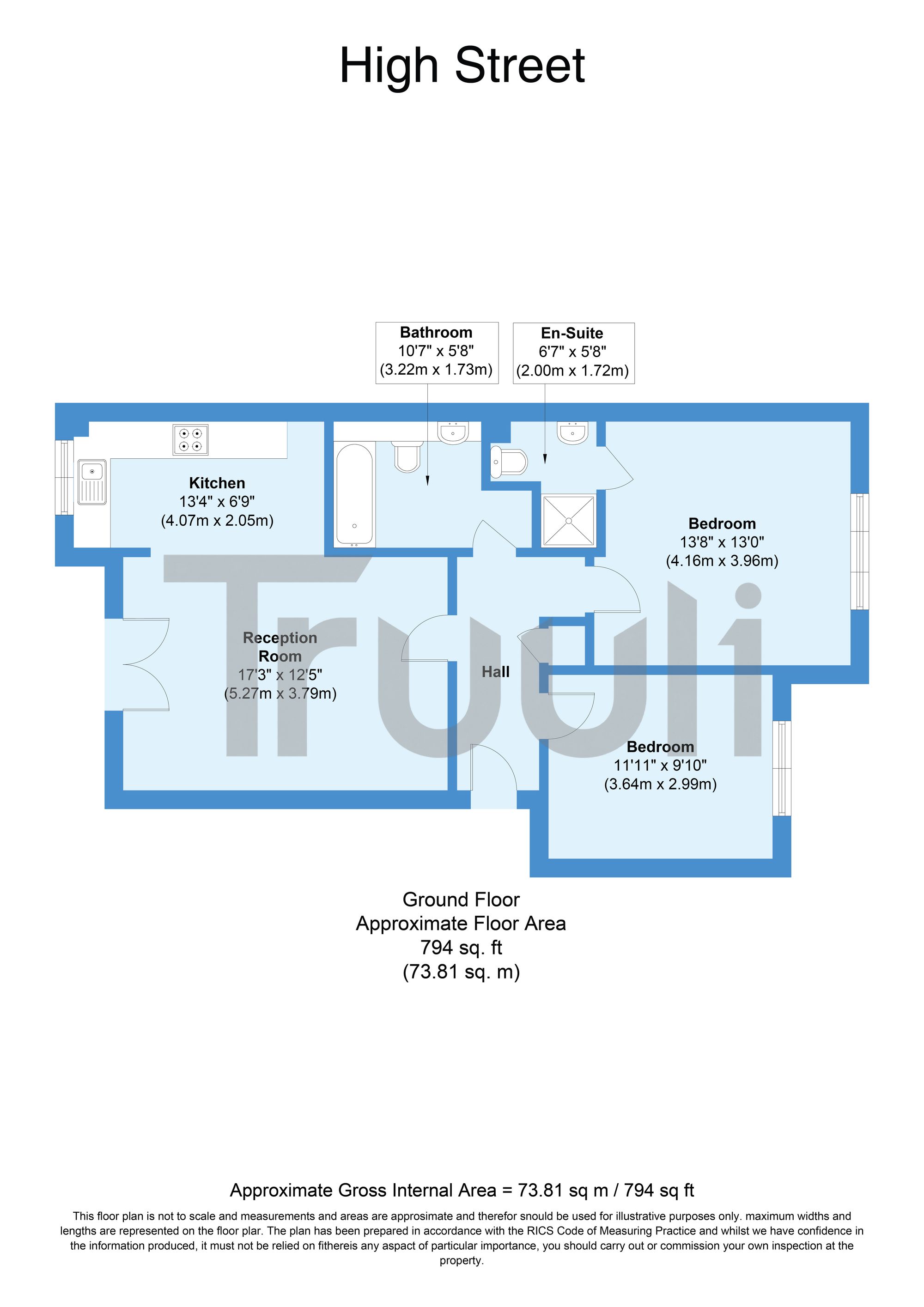 Flat 7, Park View High Street, Orpington floorplan