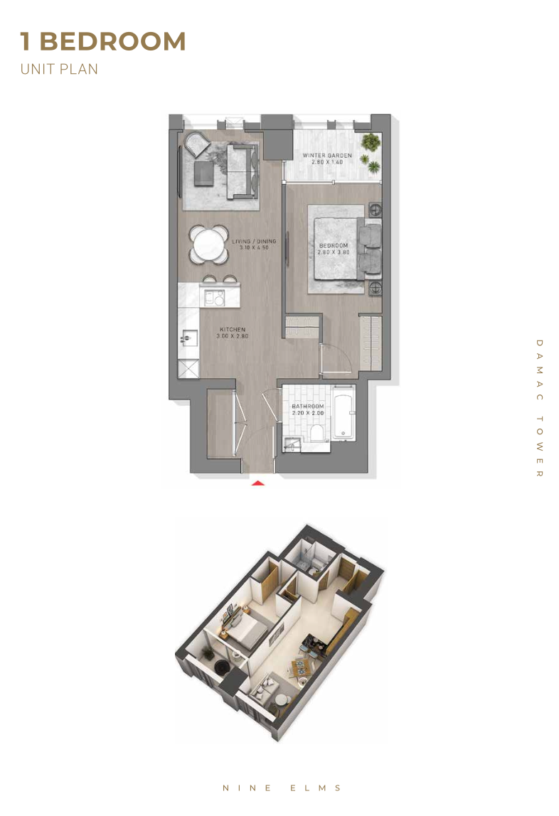 67 Bondway,Flat 3506, Parry St, London floorplan