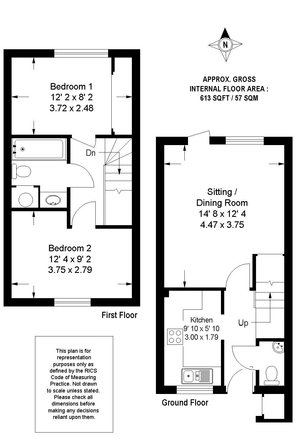 2 Bedrooms Semi-detached house to rent in Elmbridge Road, Cranleigh GU6