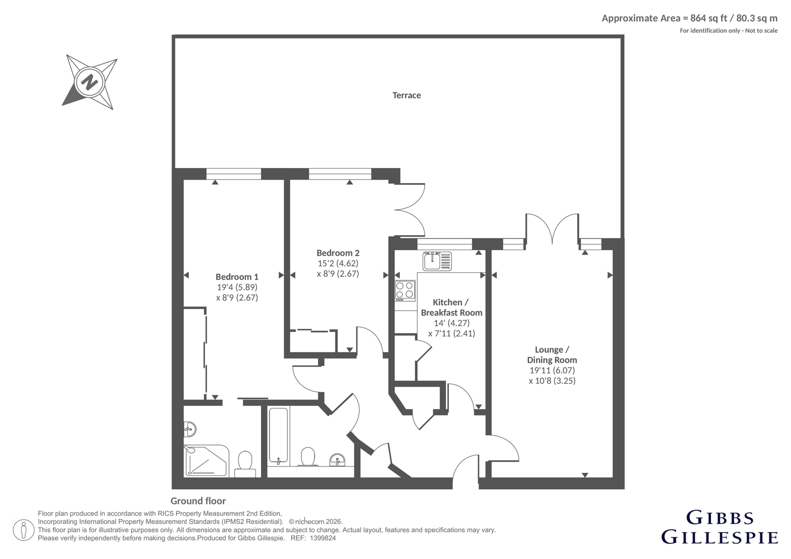 Flat 3, Long Gables, 10, South Park, Buckinghamshire floorplan