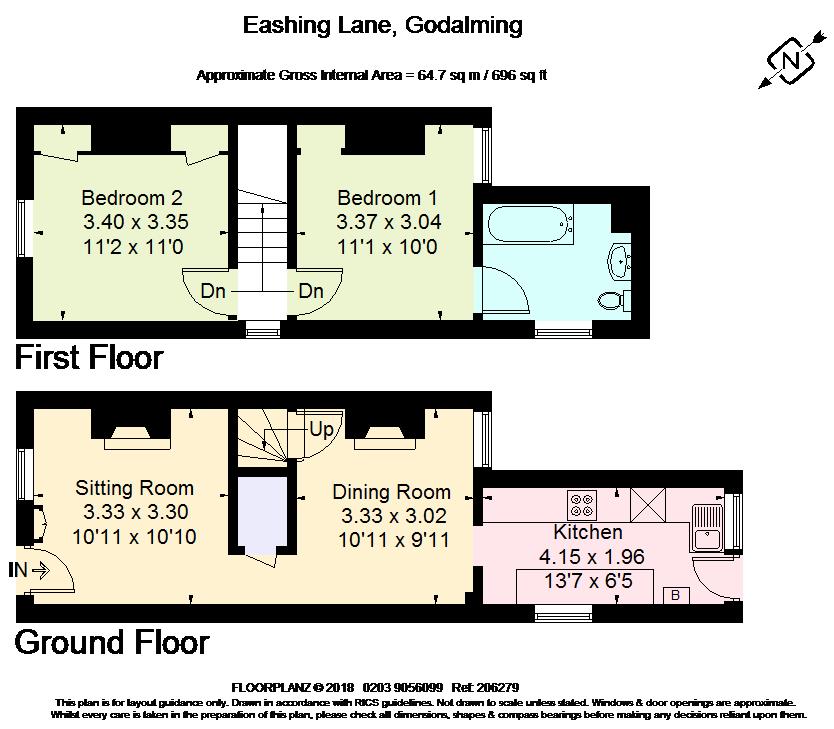 2 Bedrooms Cottage to rent in Eashing Lane, Godalming GU7