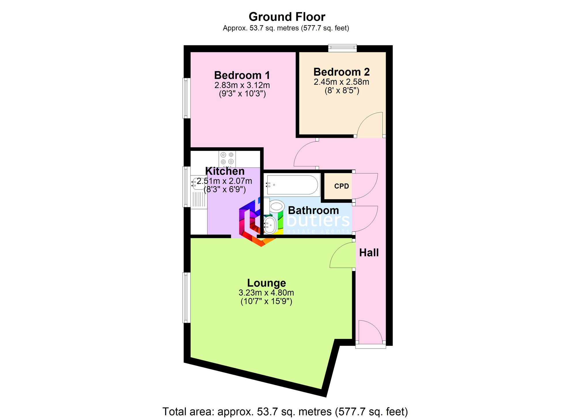 23 Kyle Close, Sheffield floorplan