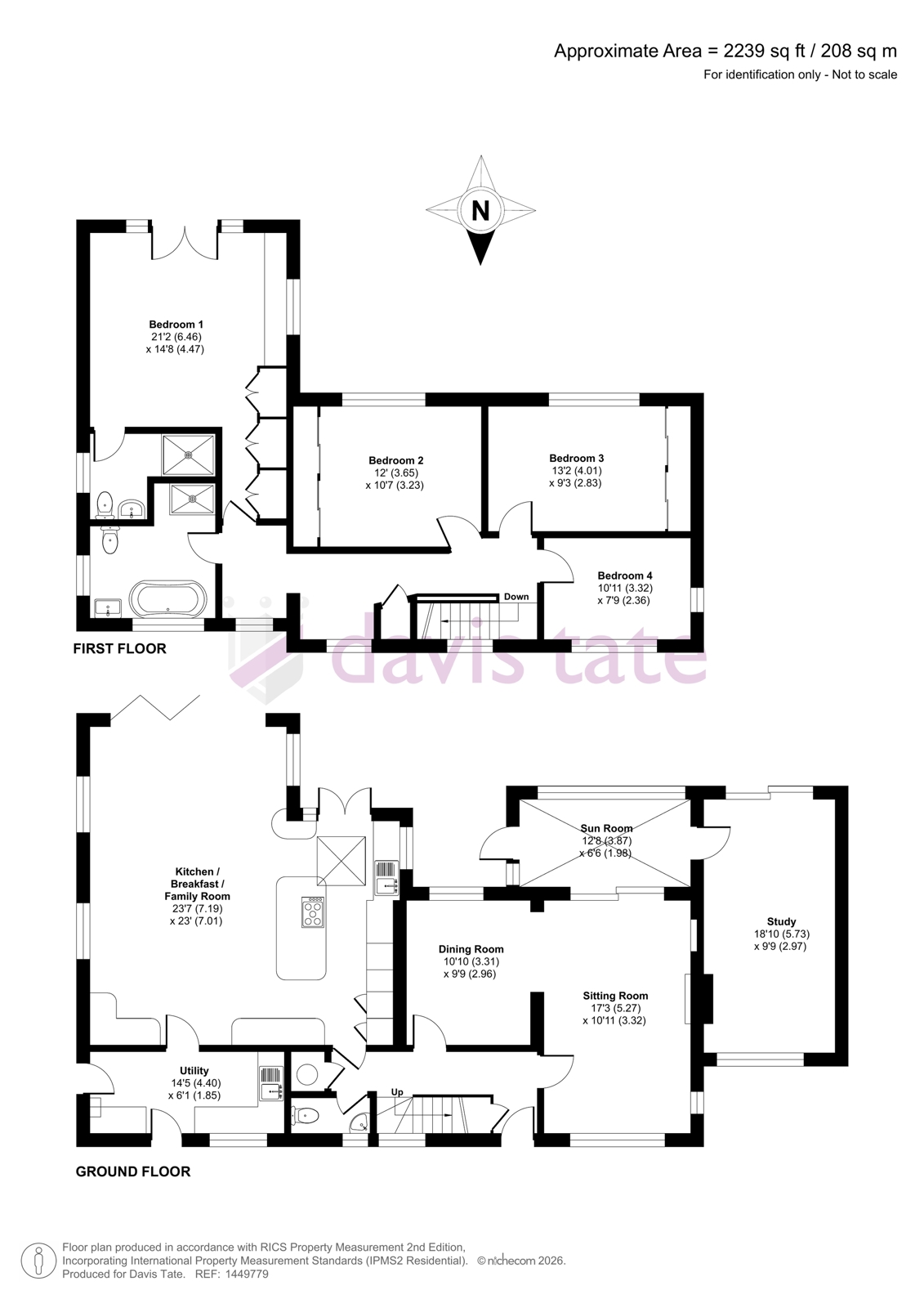 66, Fairway Avenue, Reading floorplan