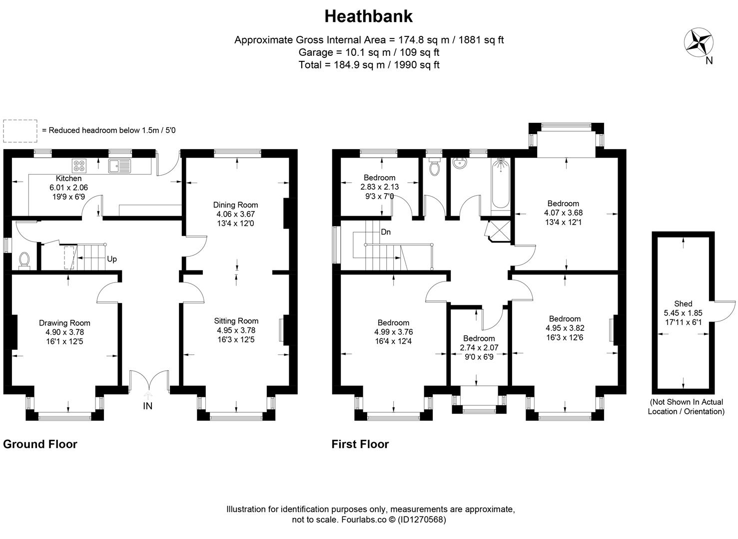 Heathbank, Battledown Approach, Cheltenham floorplan