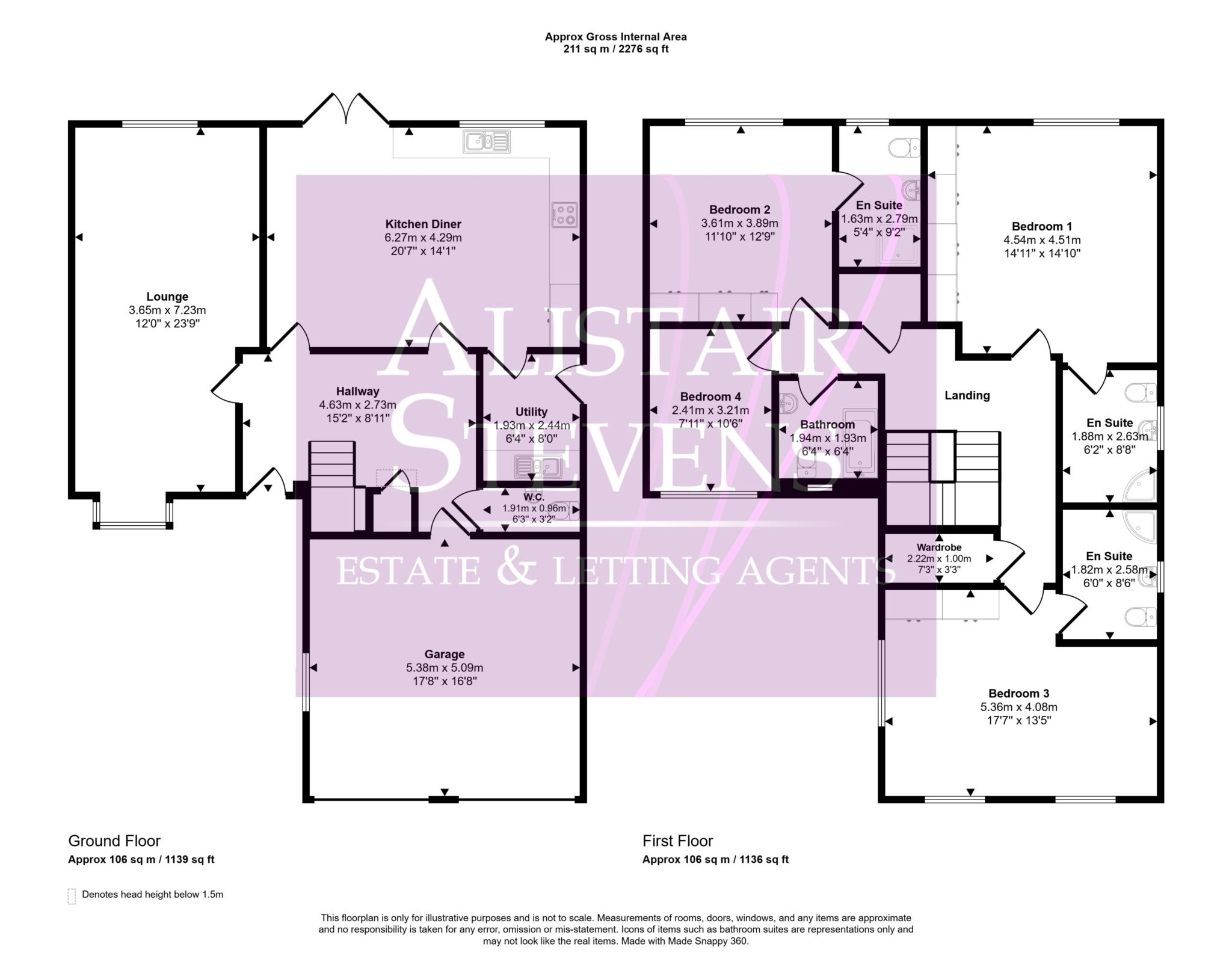 4, Highthorne Green, Oldham floorplan