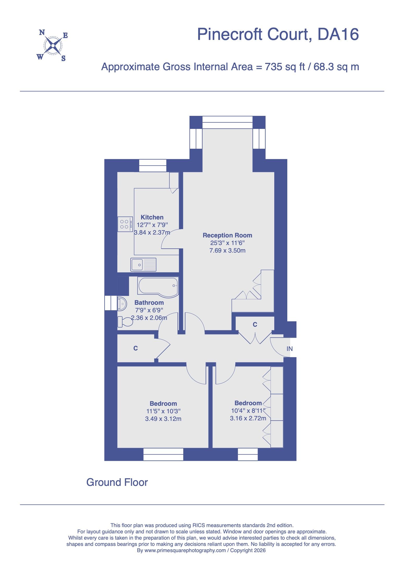 Pinecroft Court, 410,34, Wickham Lane, Welling floorplan