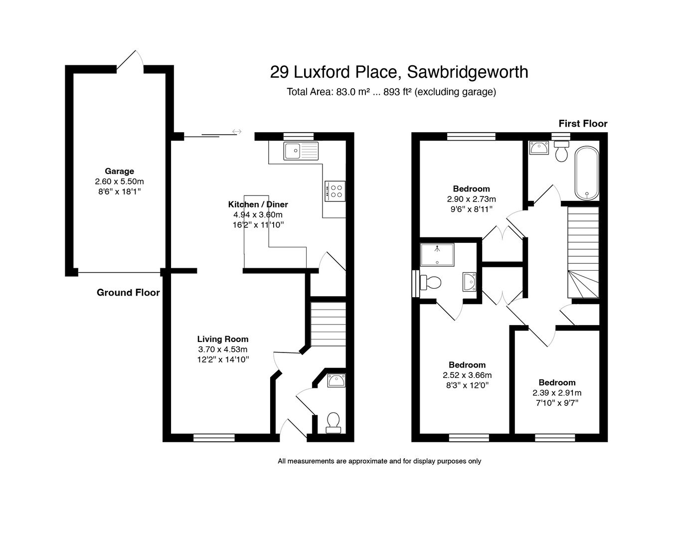 29, Luxford Place, Sawbridgeworth floorplan