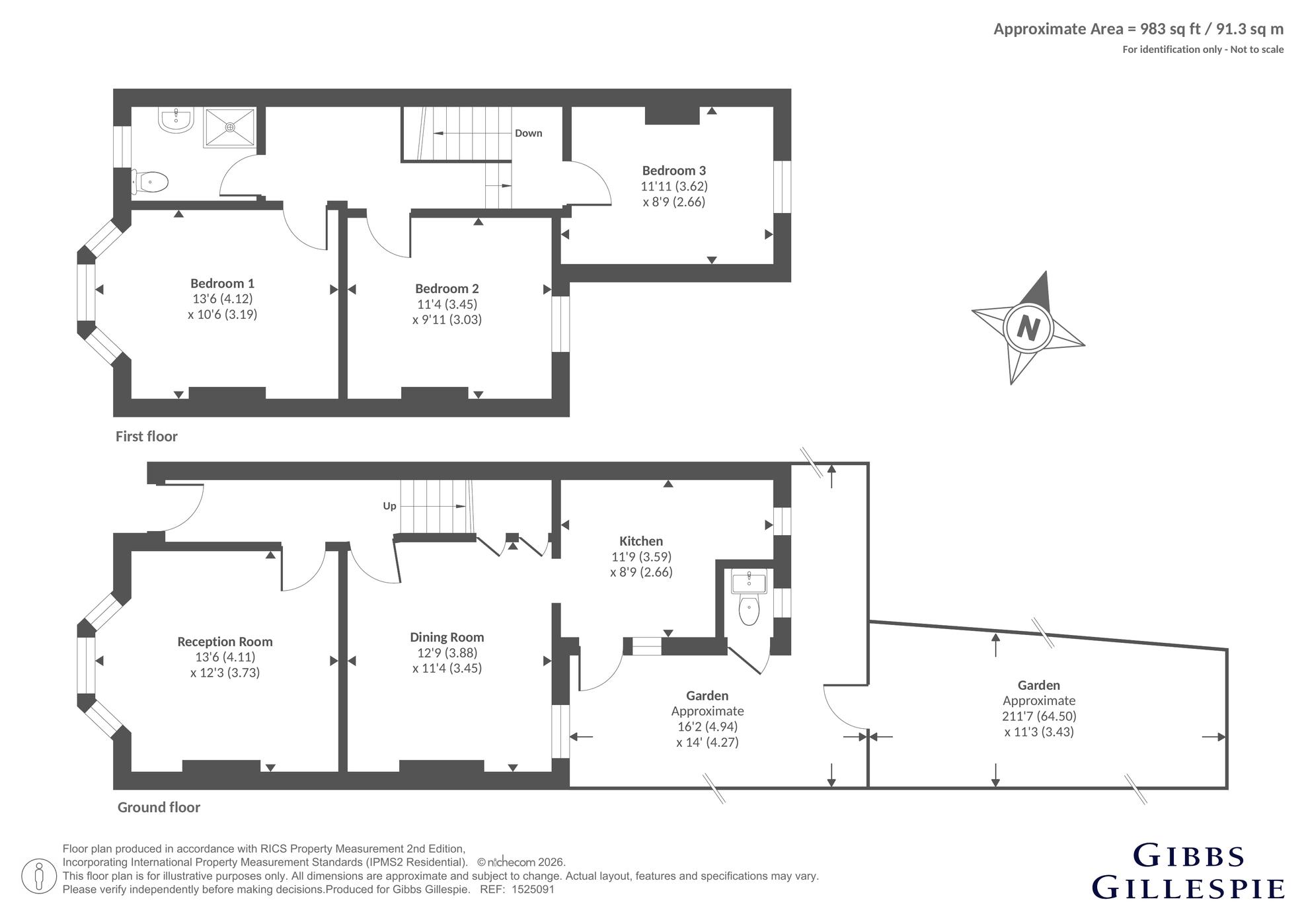 14, Half Acre Road, London floorplan