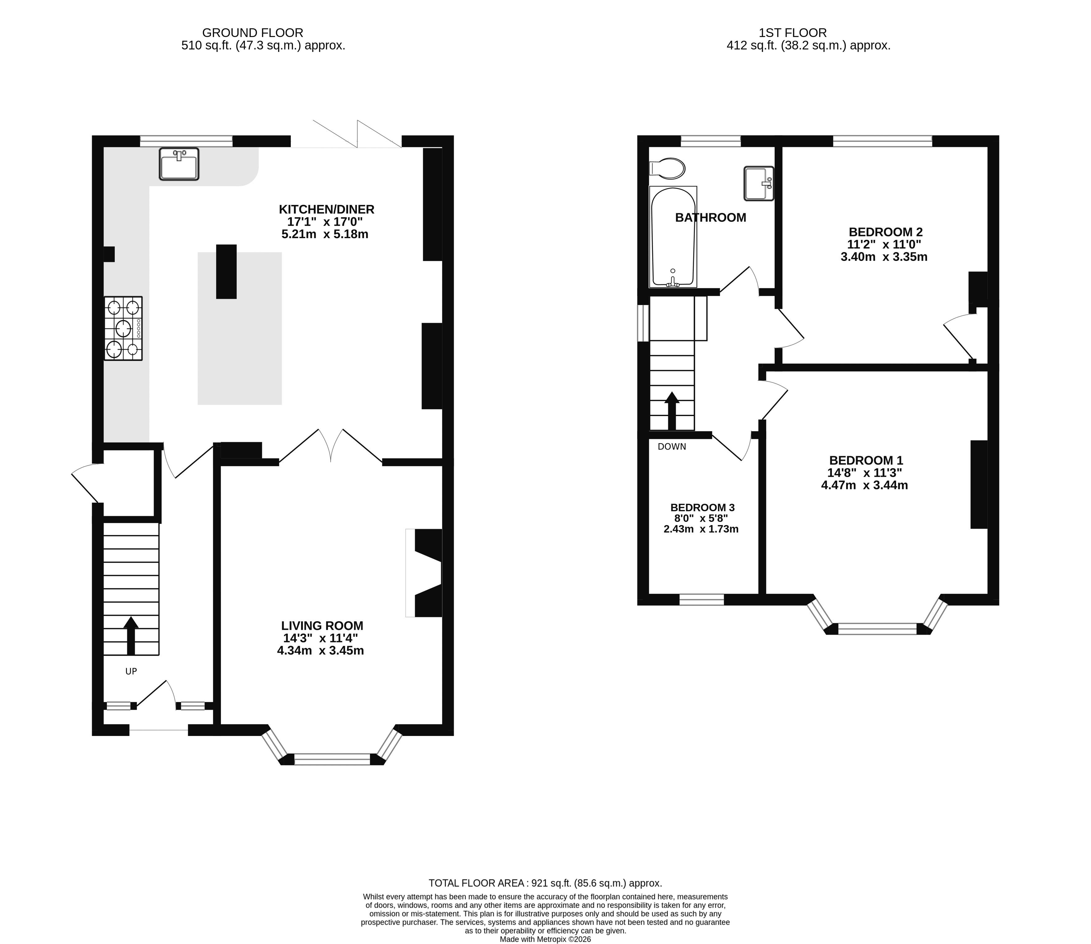 37, Plantation Drive, York floorplan