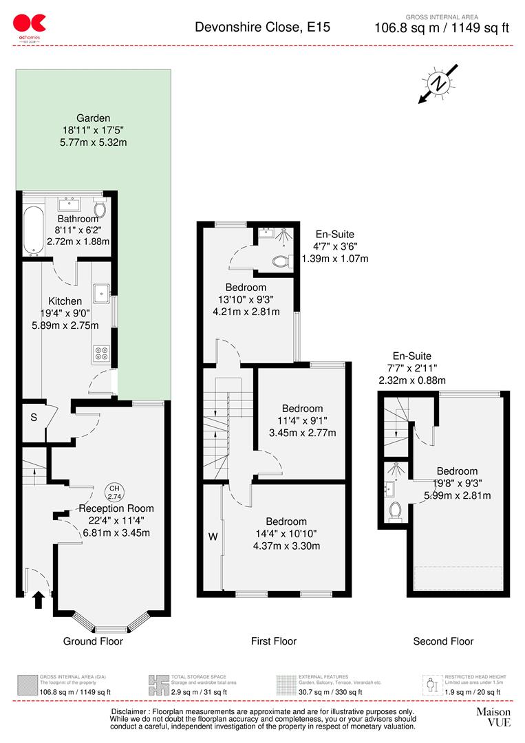 Devonshire Close, London floorplan