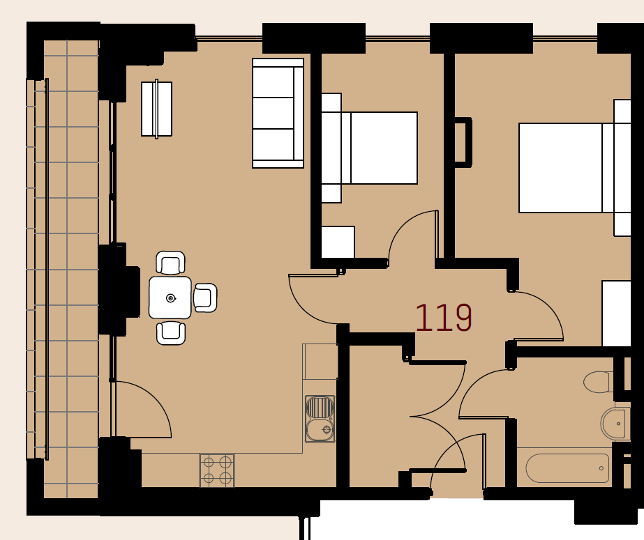 Unit A199,, Apartment A199, Liverpool floorplan