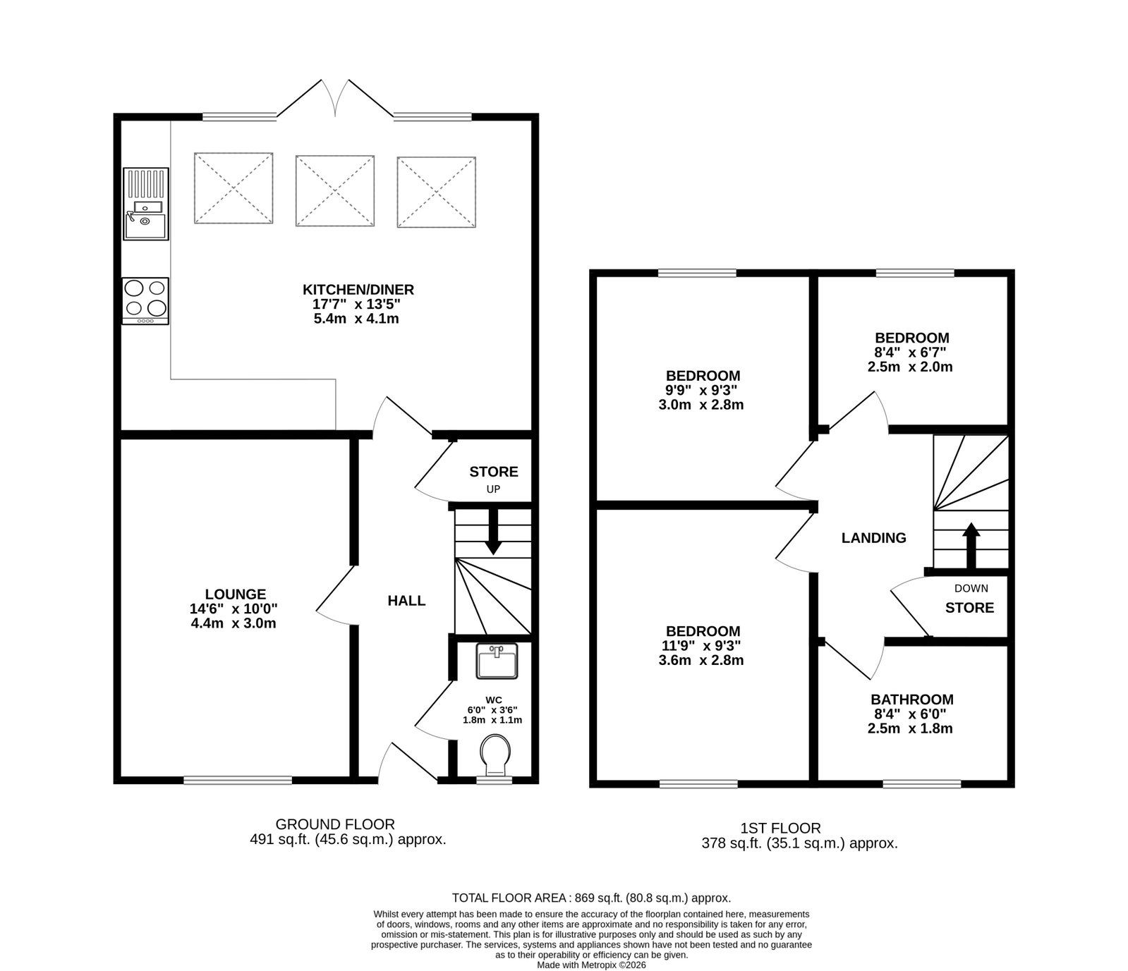 22, Fustian Avenue, Heywood floorplan