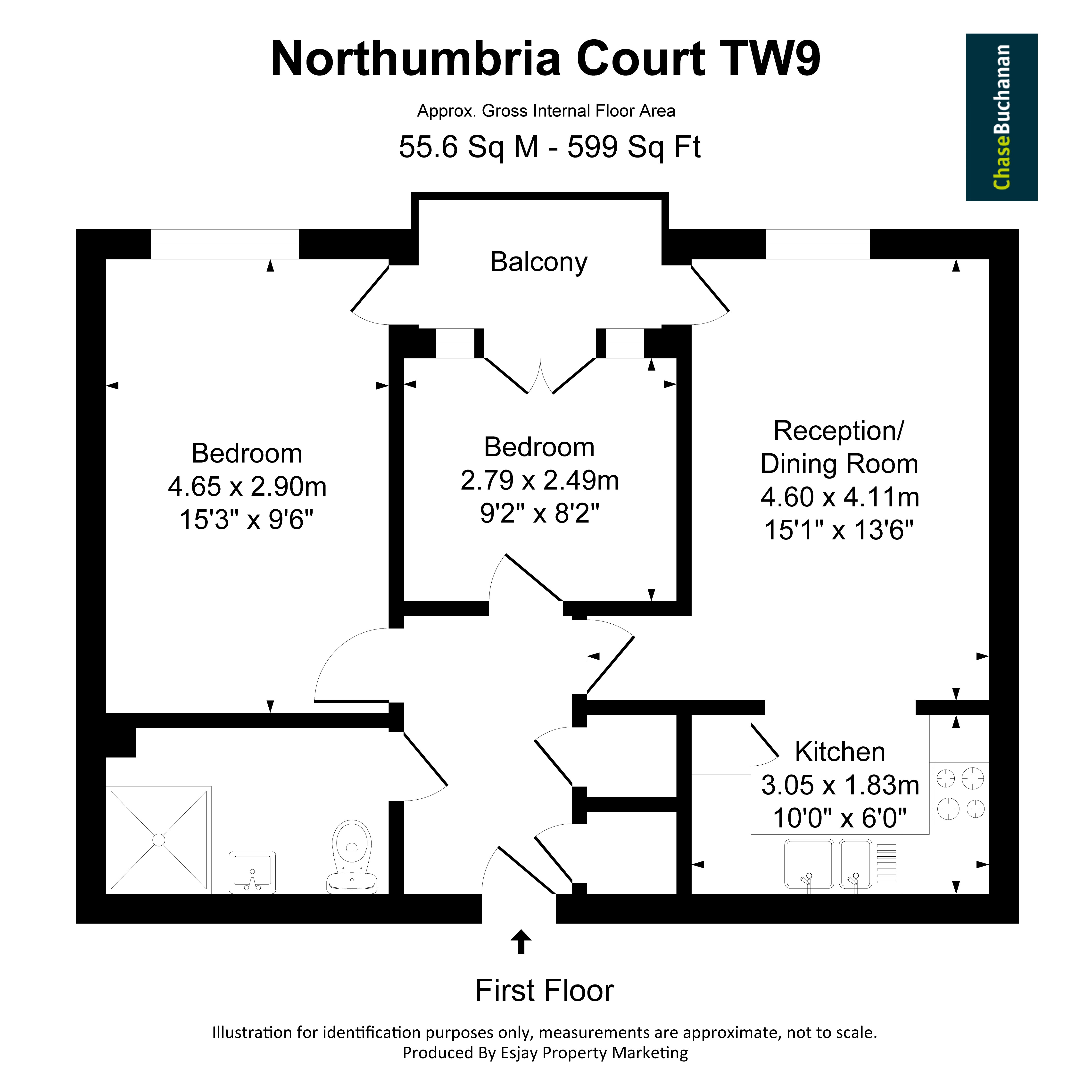 Flat 20,, Northumbria Court, Richmond floorplan