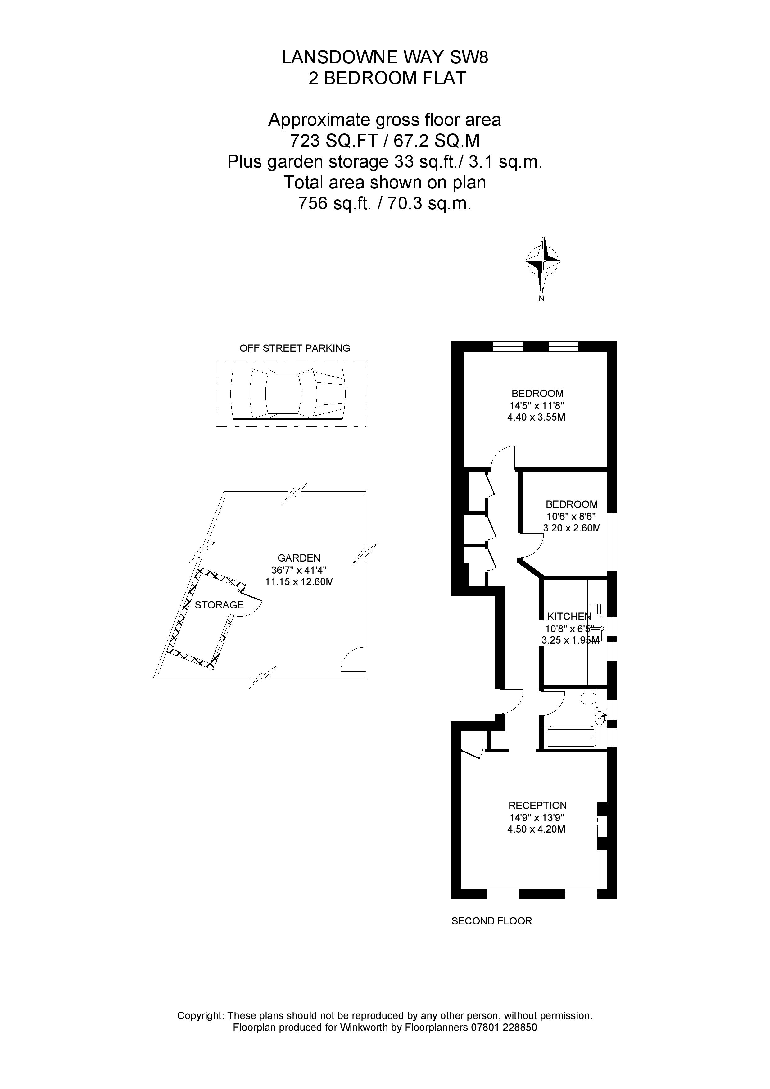 Flat 6, 21, Lansdowne Way, London floorplan