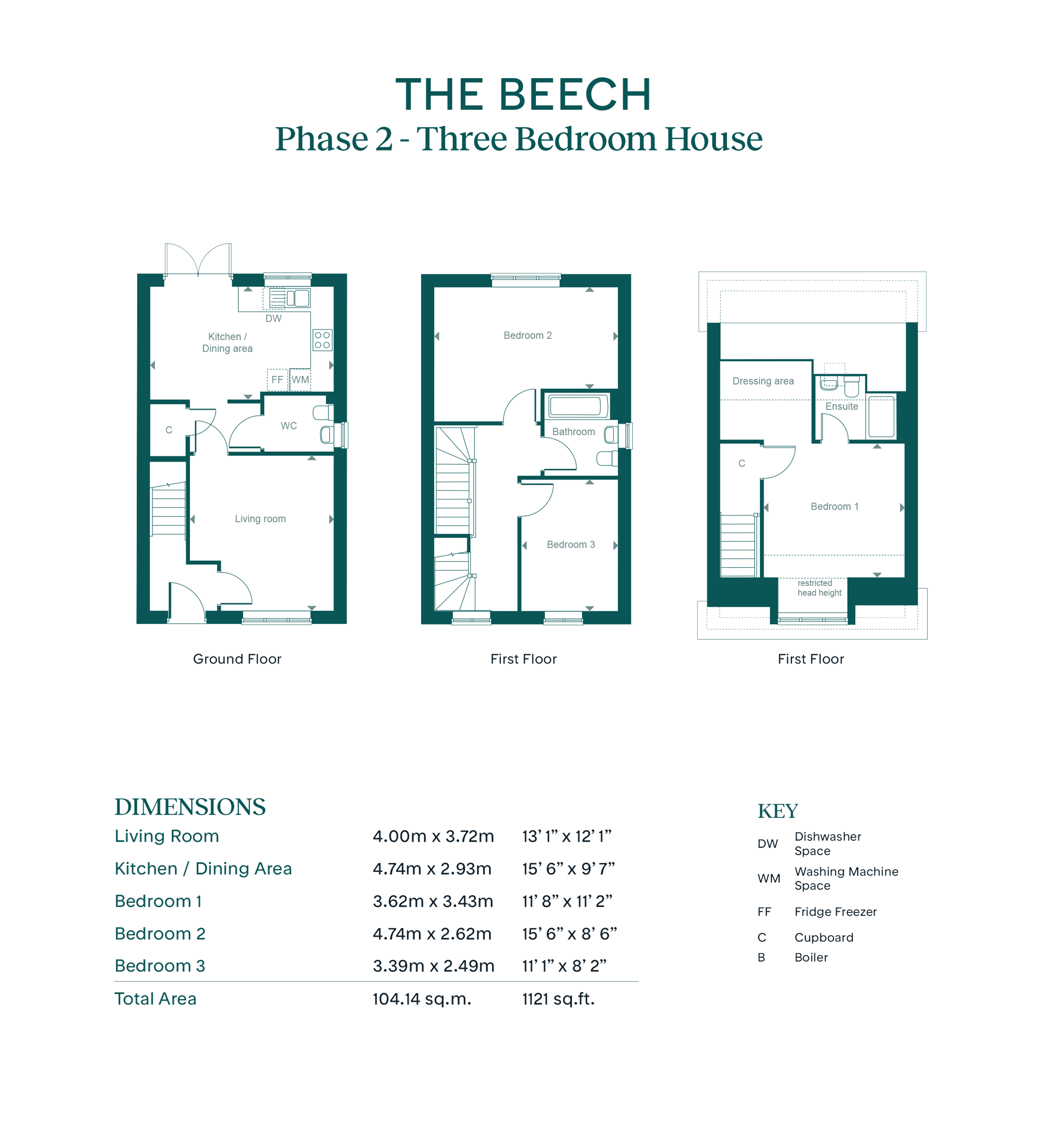 3 Dingle Dell - Beech RL, Leaf Living at Buckler's Park, Crowthorne, RG45, Crowthorne floorplan