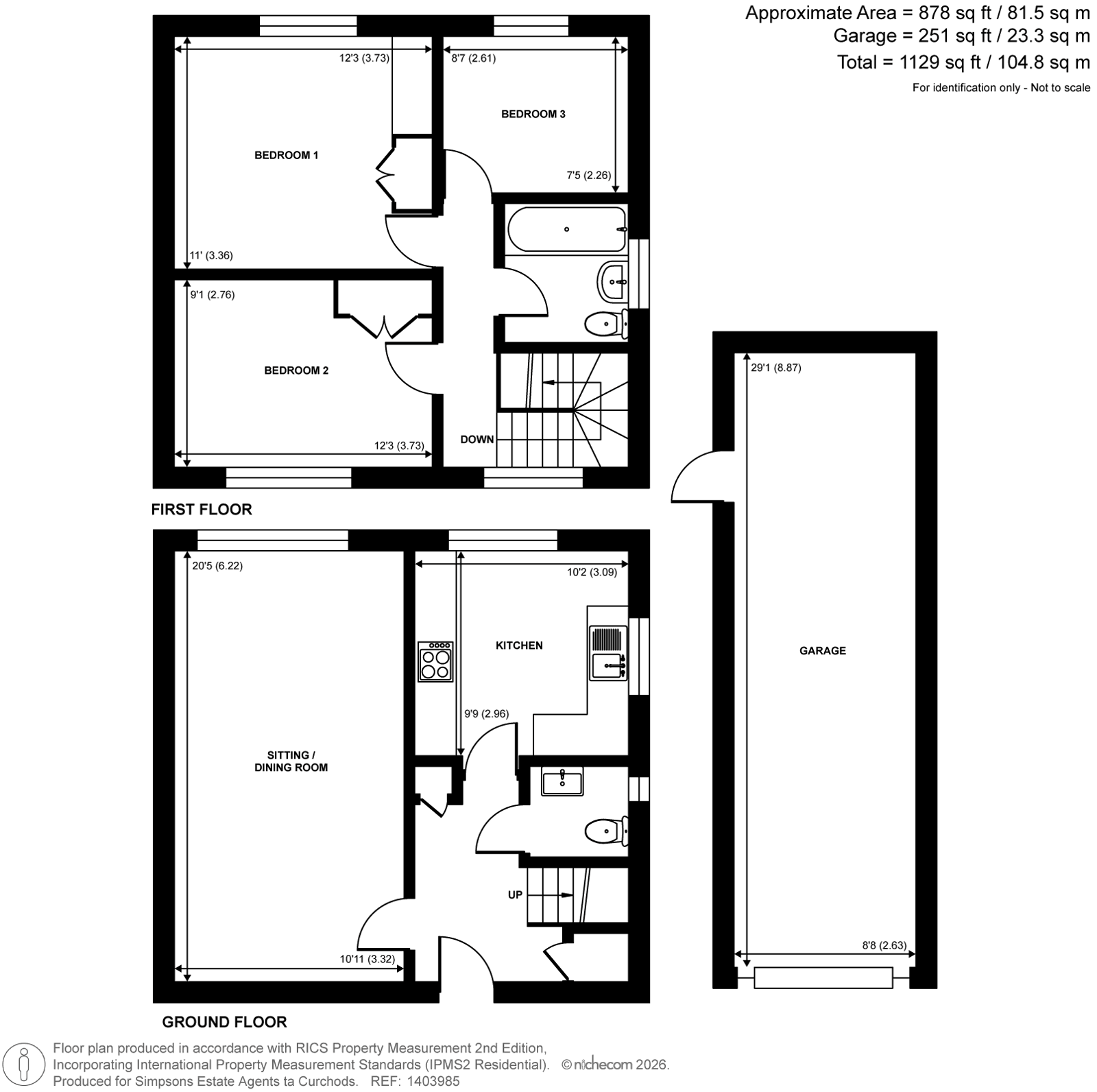 32, Coombe Drive, Addlestone floorplan