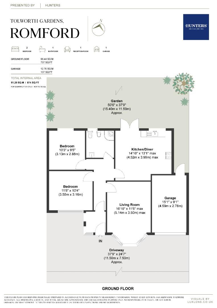 46, Tolworth Gardens, Romford floorplan