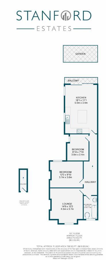 2 Bedrooms Flat to rent in Siddons Road, Forest Hill, London SE23