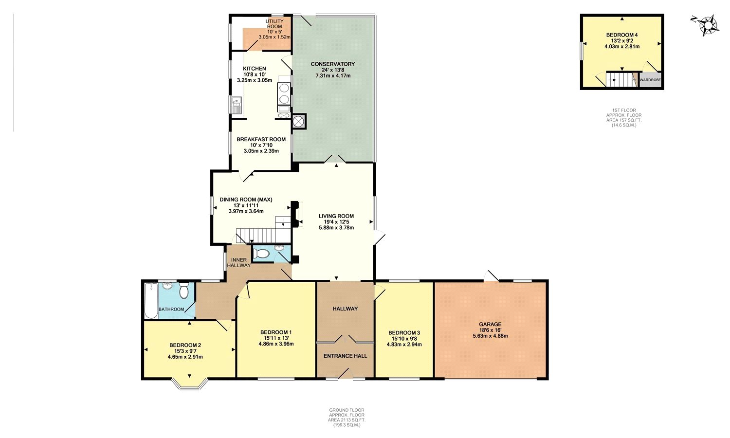 3 Bedrooms Detached house to rent in Meath Green Lane, Horley, Surrey RH6