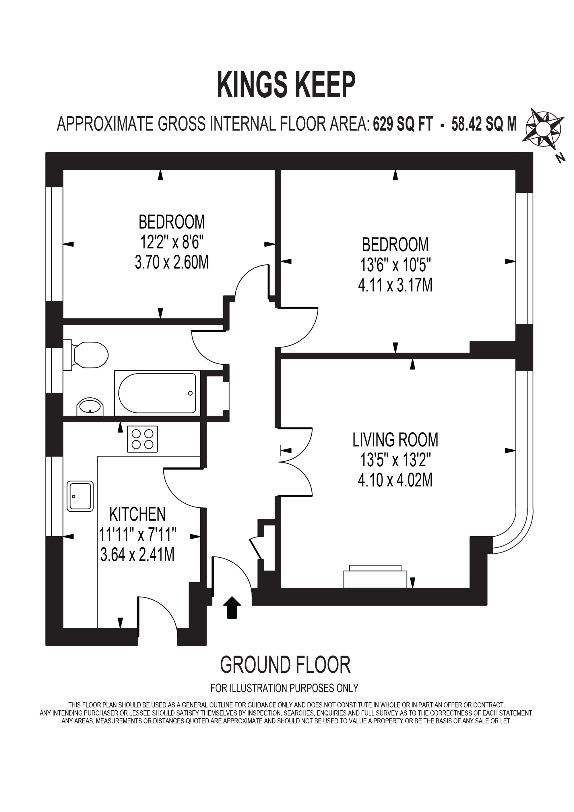 15 Kings Keep Beaufort Road, Kingston Upon Thames floorplan