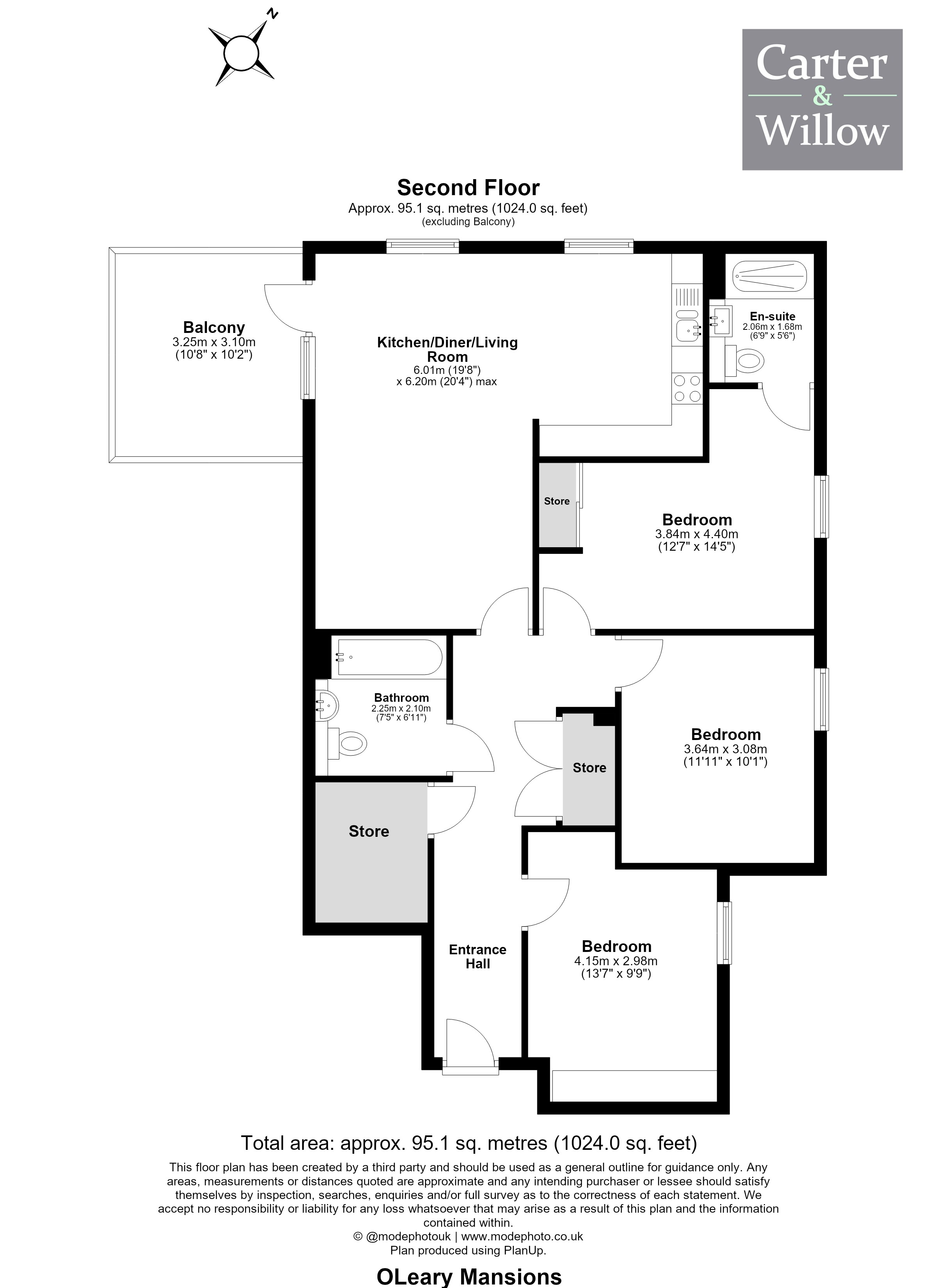 O'Leary Mansions, Kings Hill, Barking floorplan