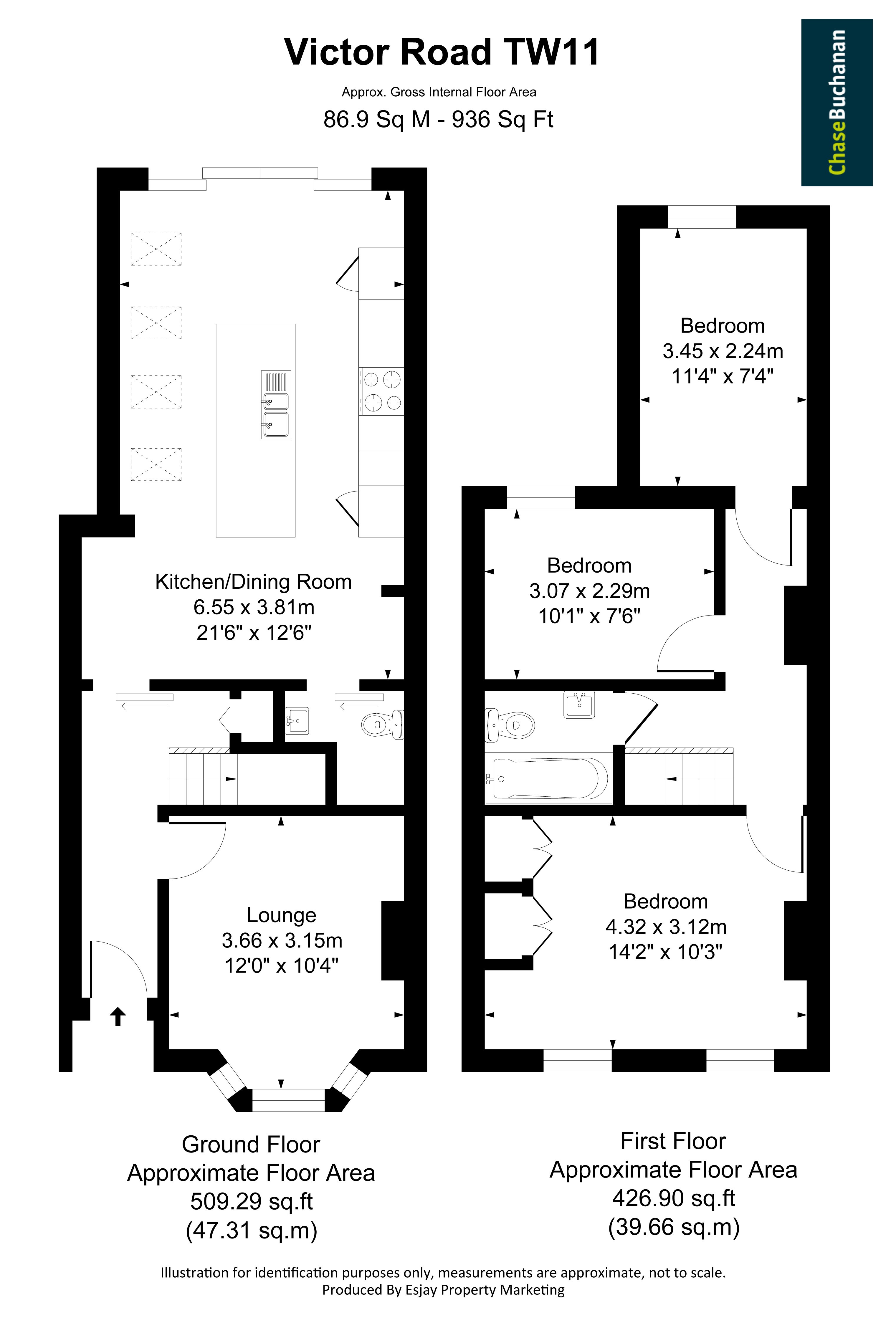 84, Victor Road, Teddington floorplan