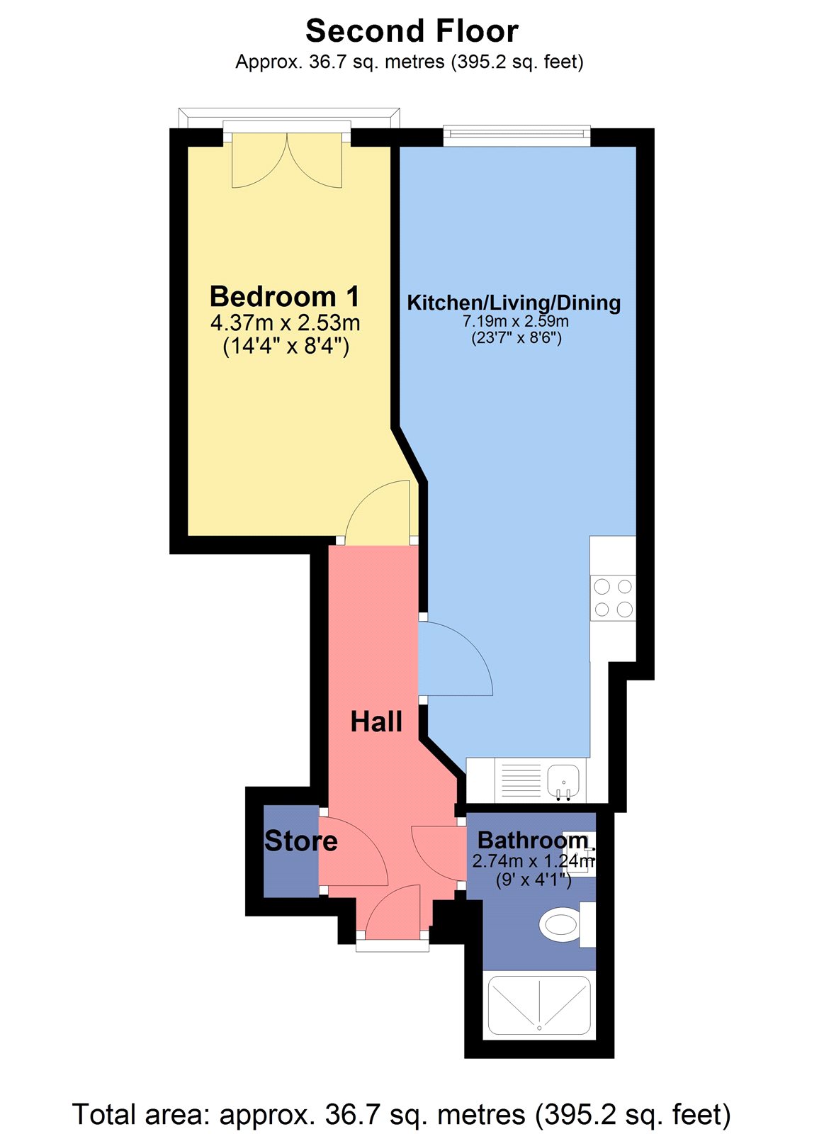 1 Bedrooms Flat to rent in Sapphire Court, Lord Street, Watford, Hertfordshire WD17