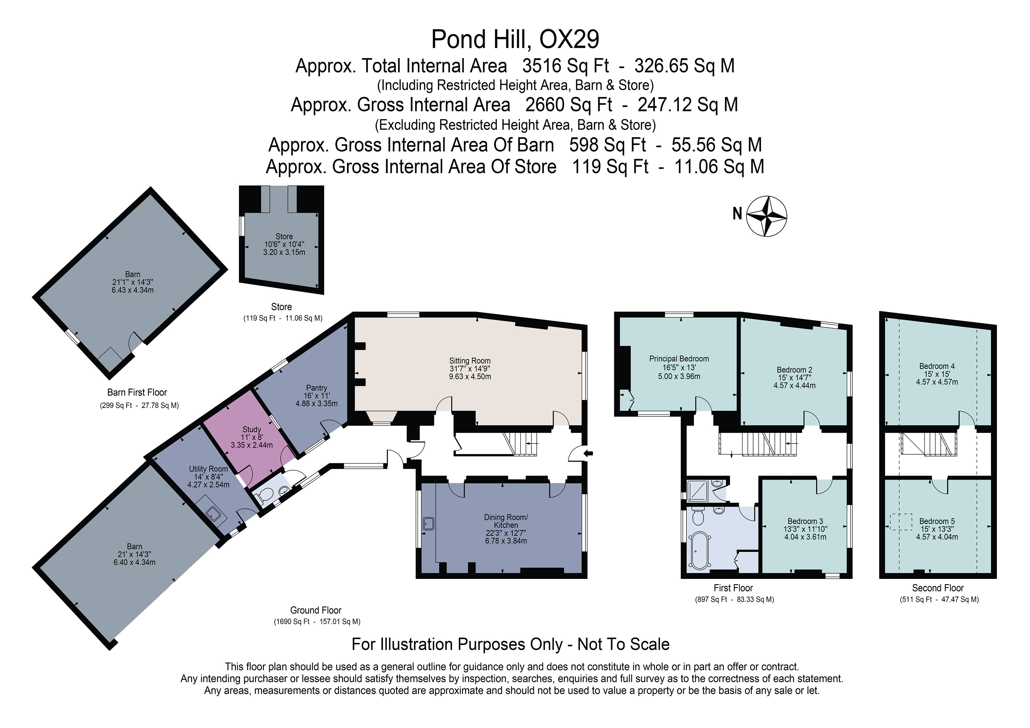 The Old Farm,, Pond Hill, Witney floorplan