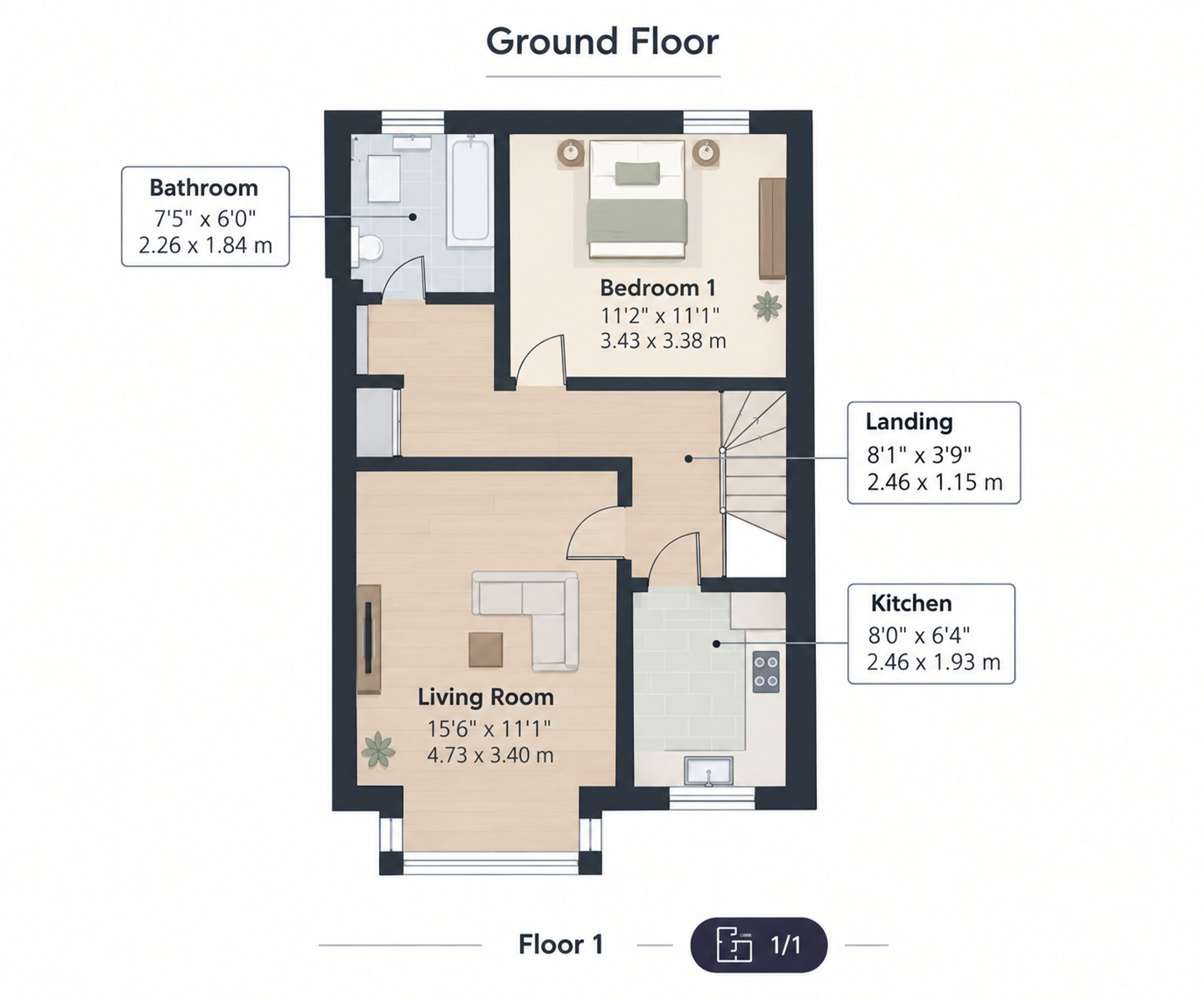 25b Dallas Road, London floorplan
