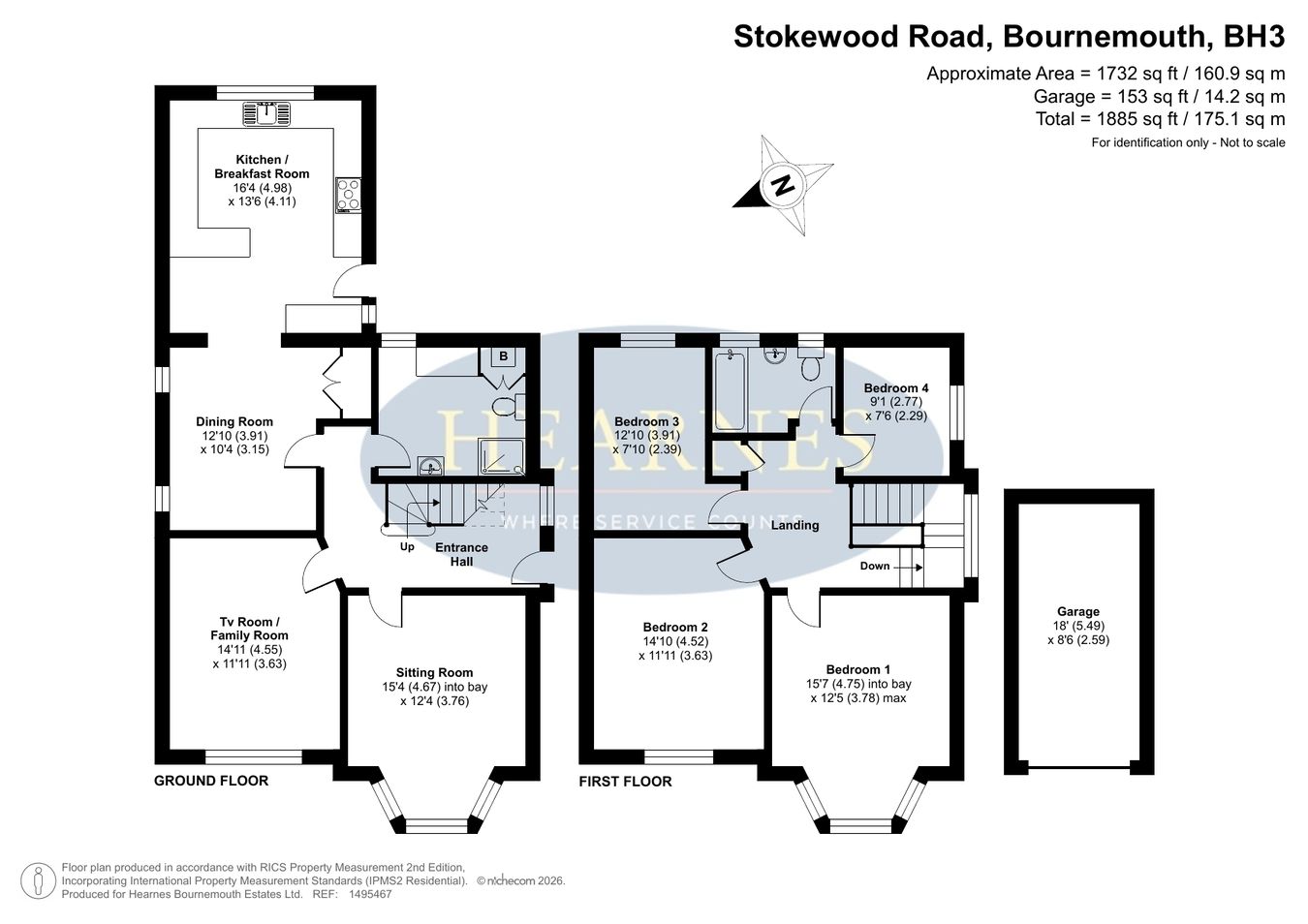 37, Stokewood Road, Bournemouth floorplan