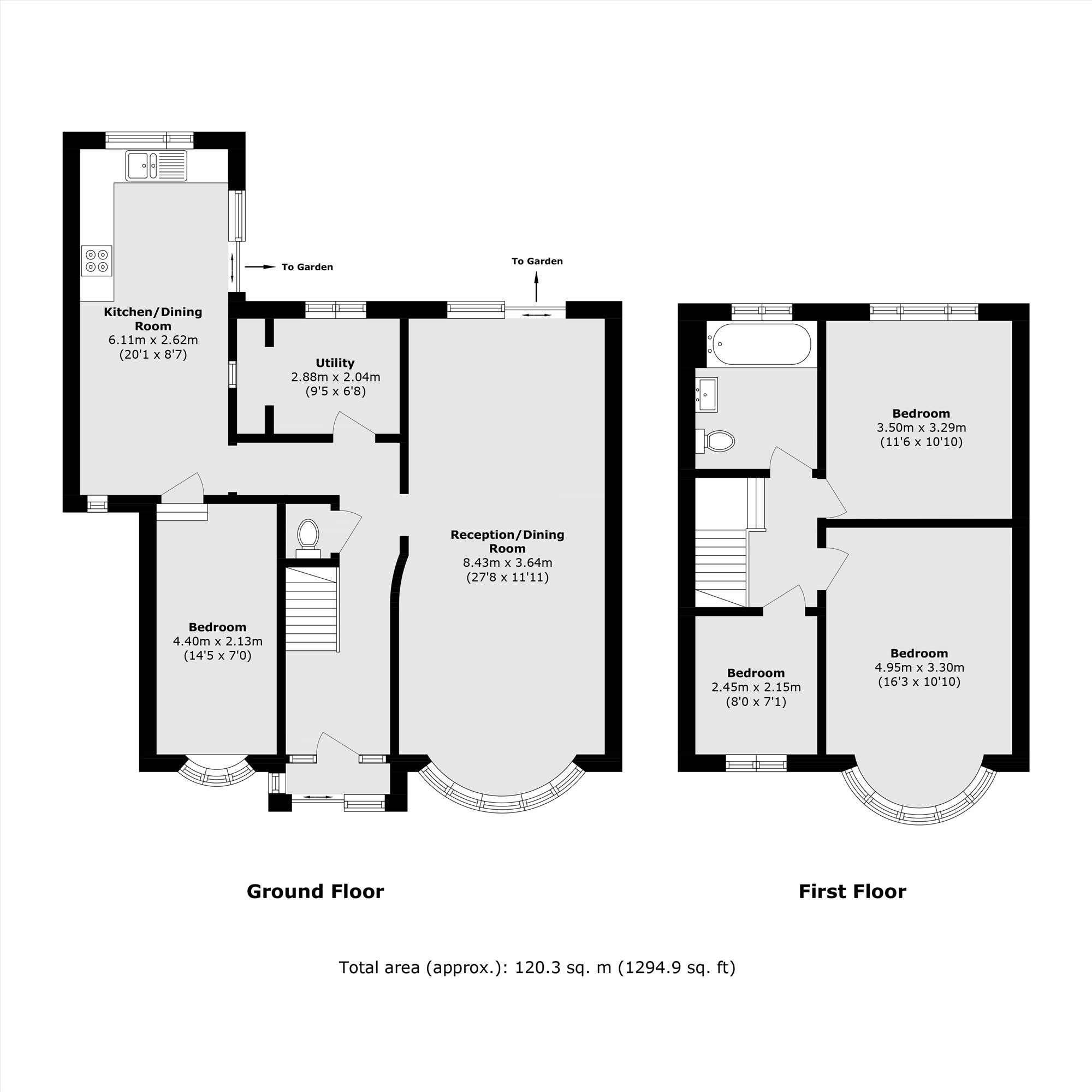 218, Tolworth Rise South, Surbiton floorplan