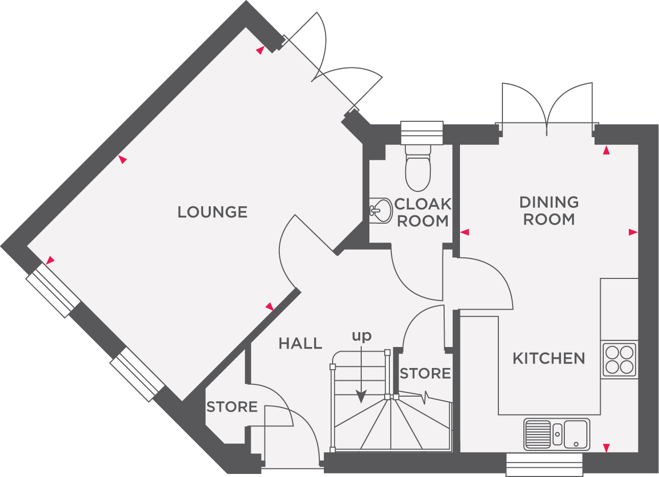 "The Dalton Charter Walk" at Charter Way, Liskeard PL14, 4 bedroom