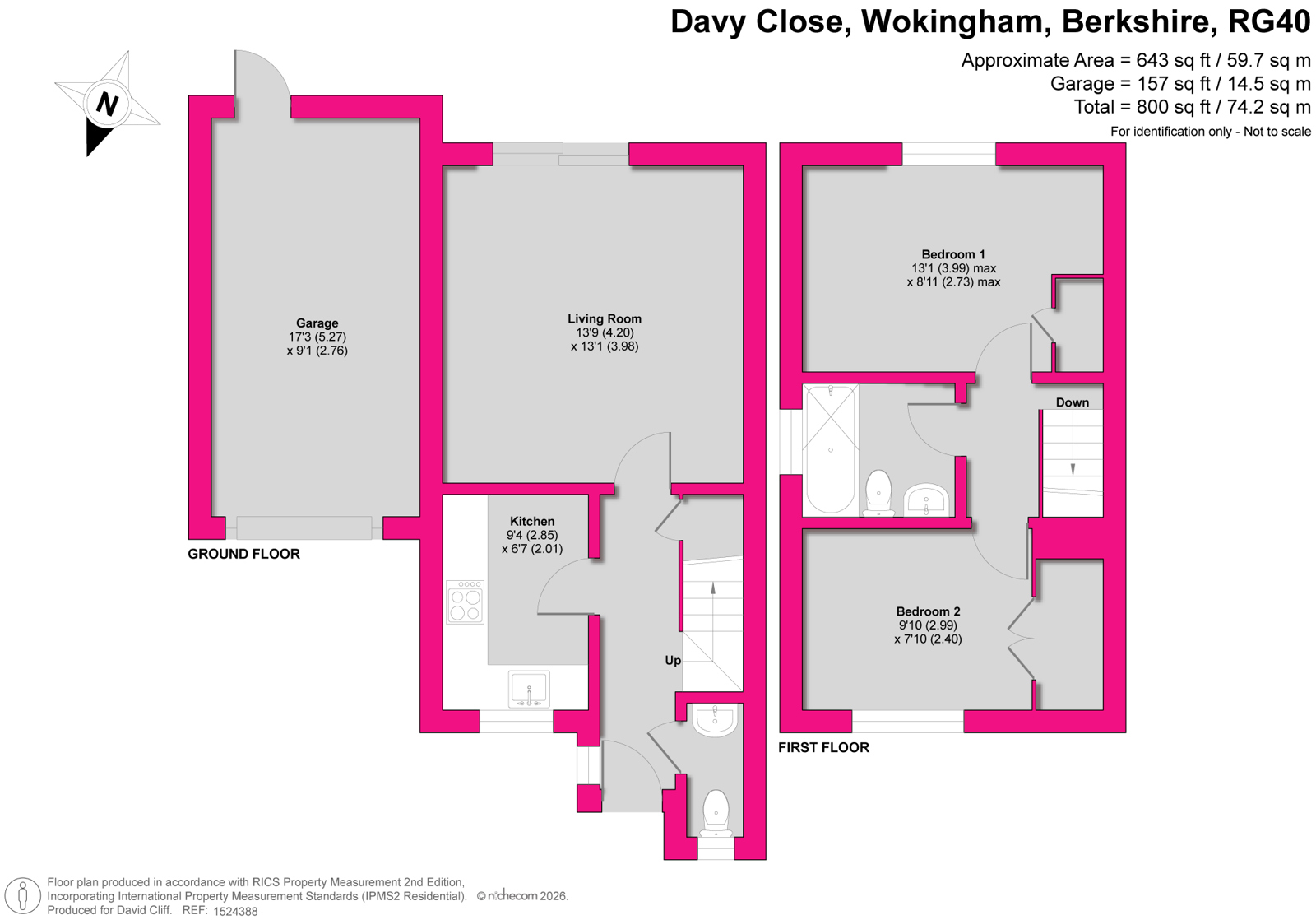12, Davy Close, Berkshire floorplan