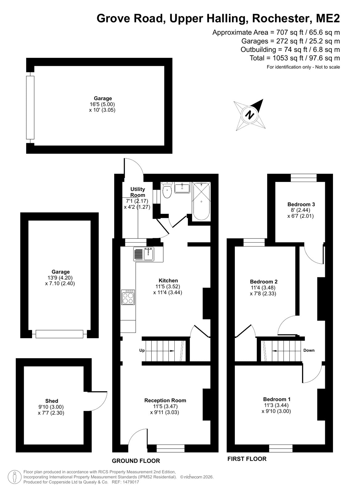 4, Grove Road, Rochester floorplan