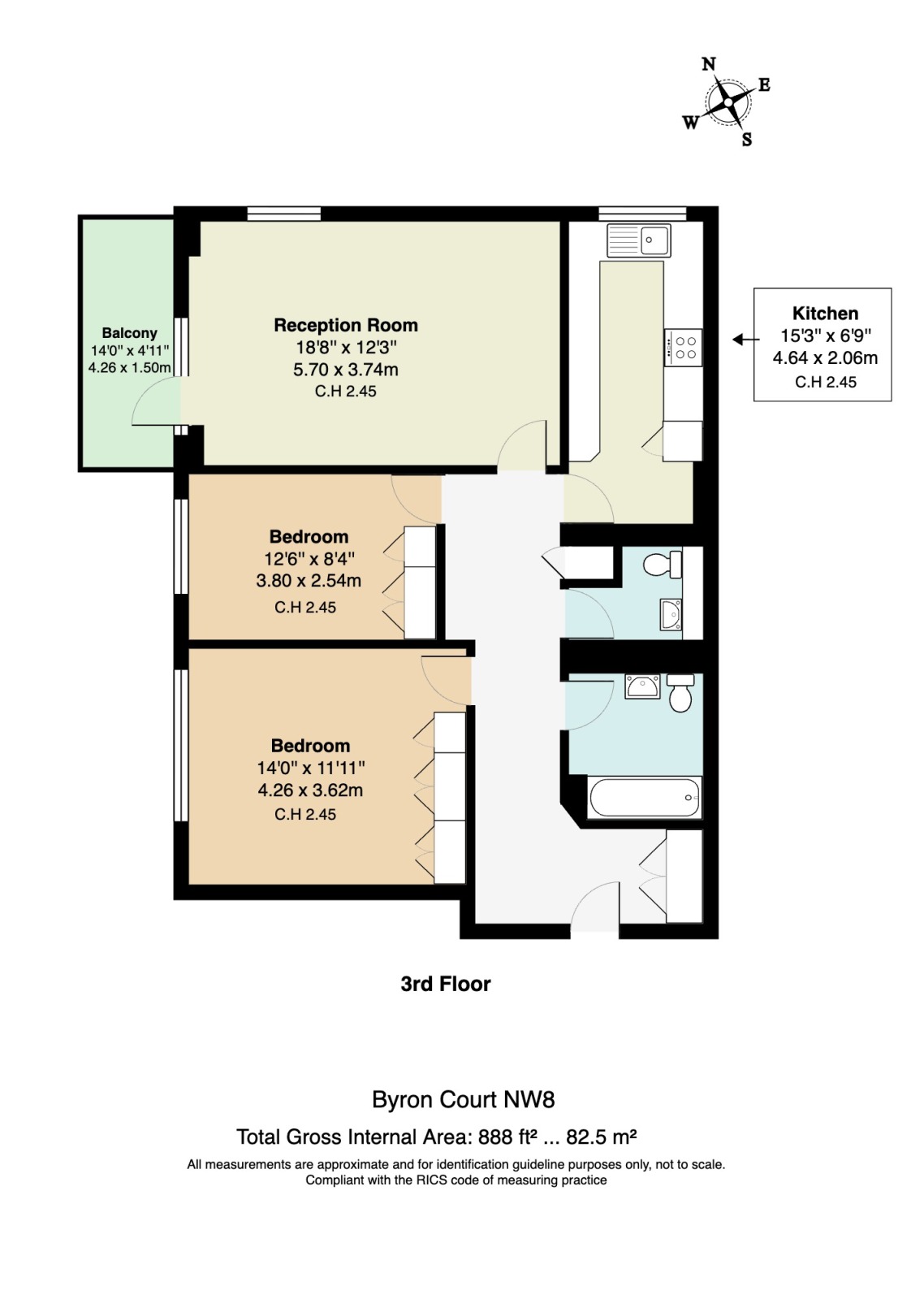 Byron Court, Fairfax Road floorplan