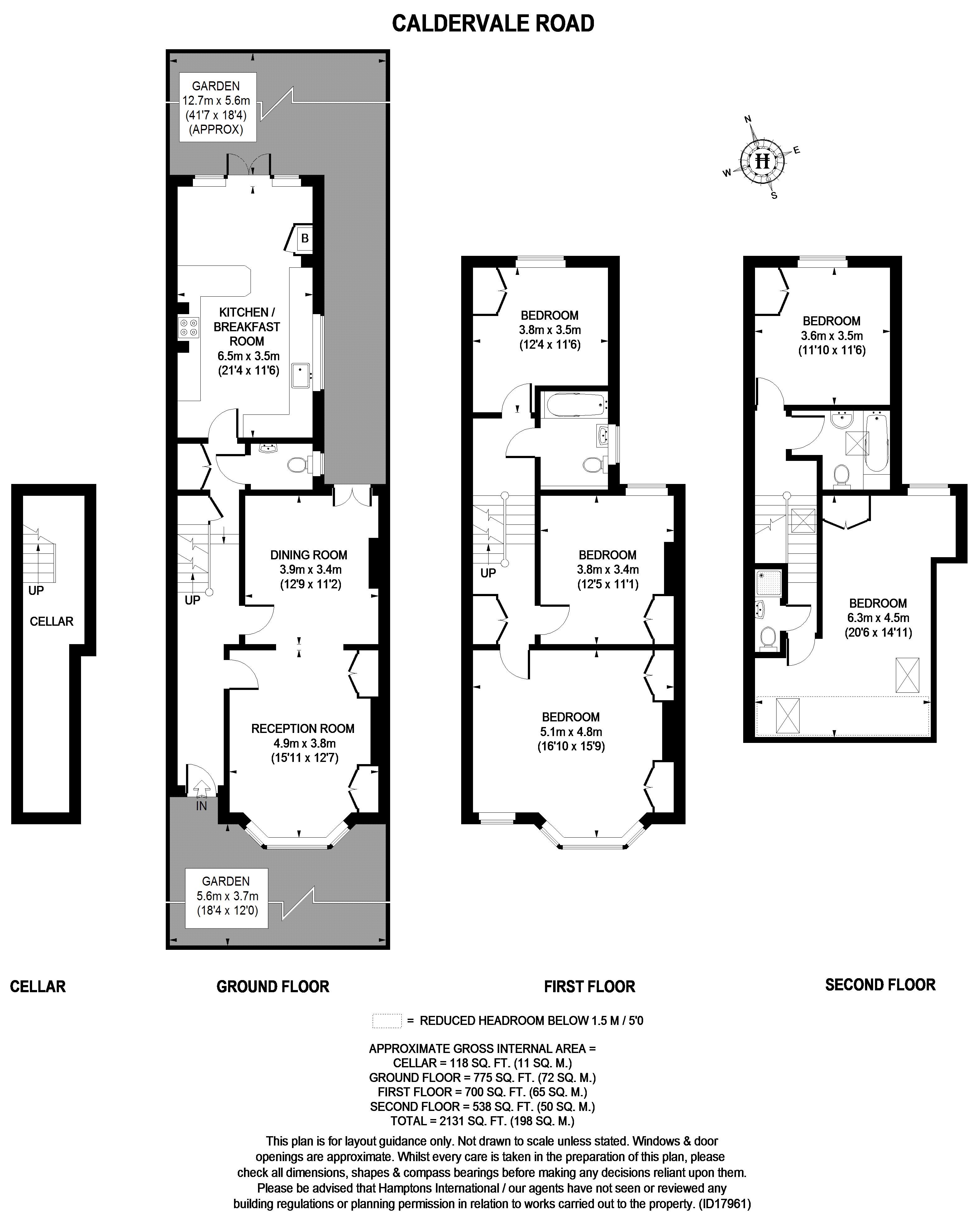 5 Bedrooms Terraced house to rent in Caldervale Road, London SW4