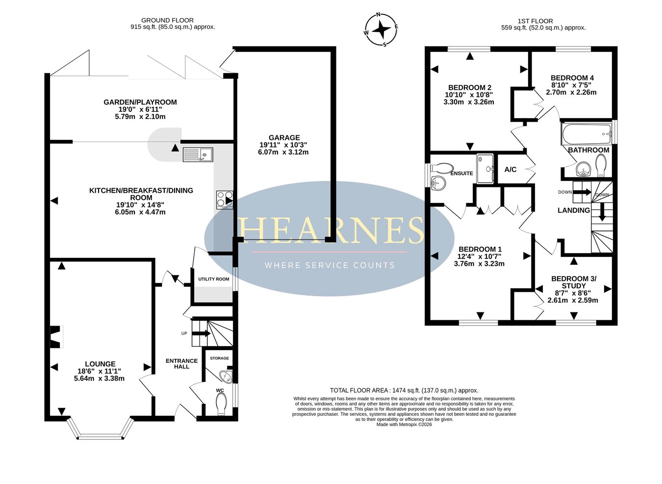 20, Coppins Close, West Parley floorplan