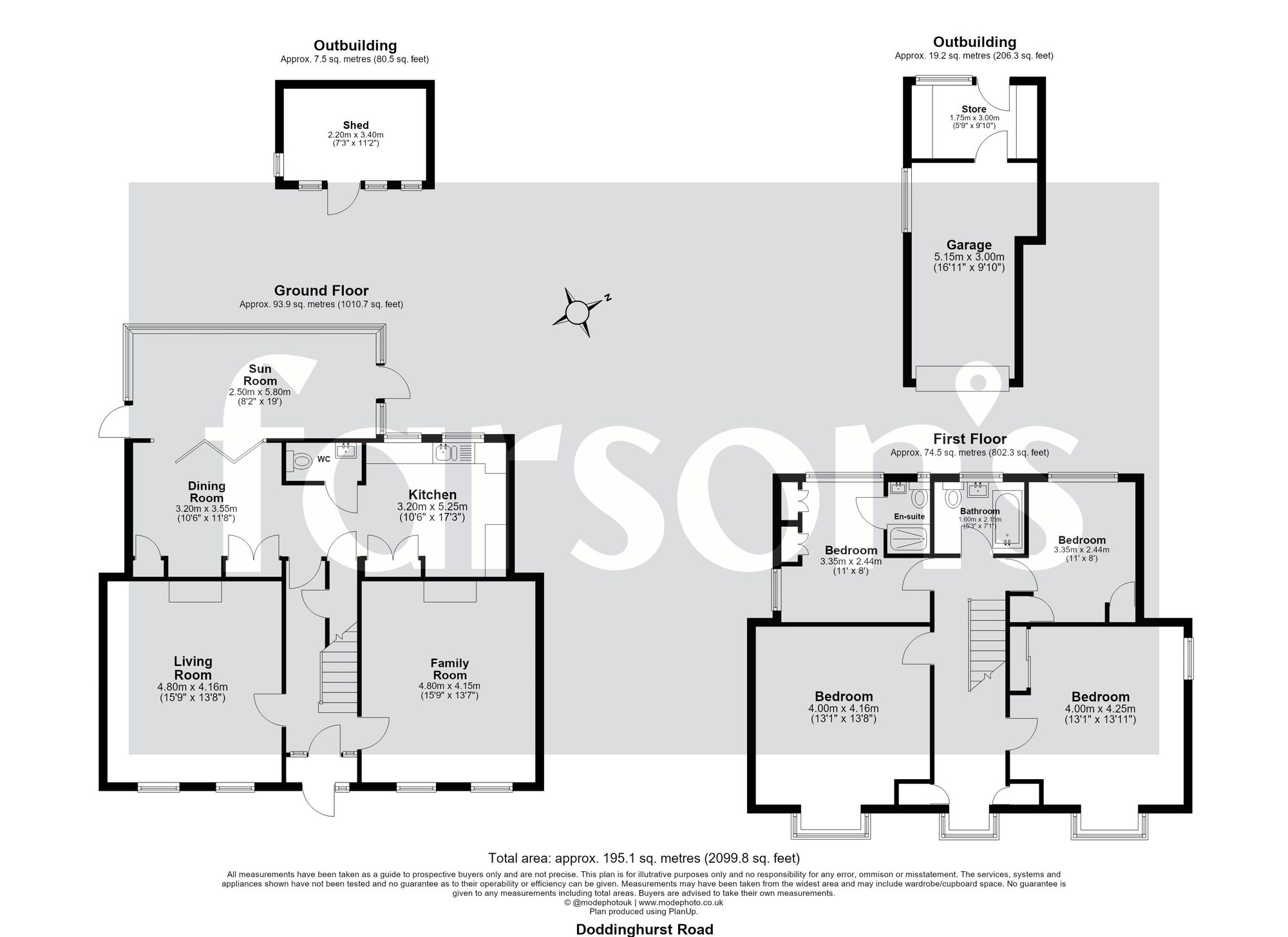 5 Doddinghurst Road, Brentwood floorplan