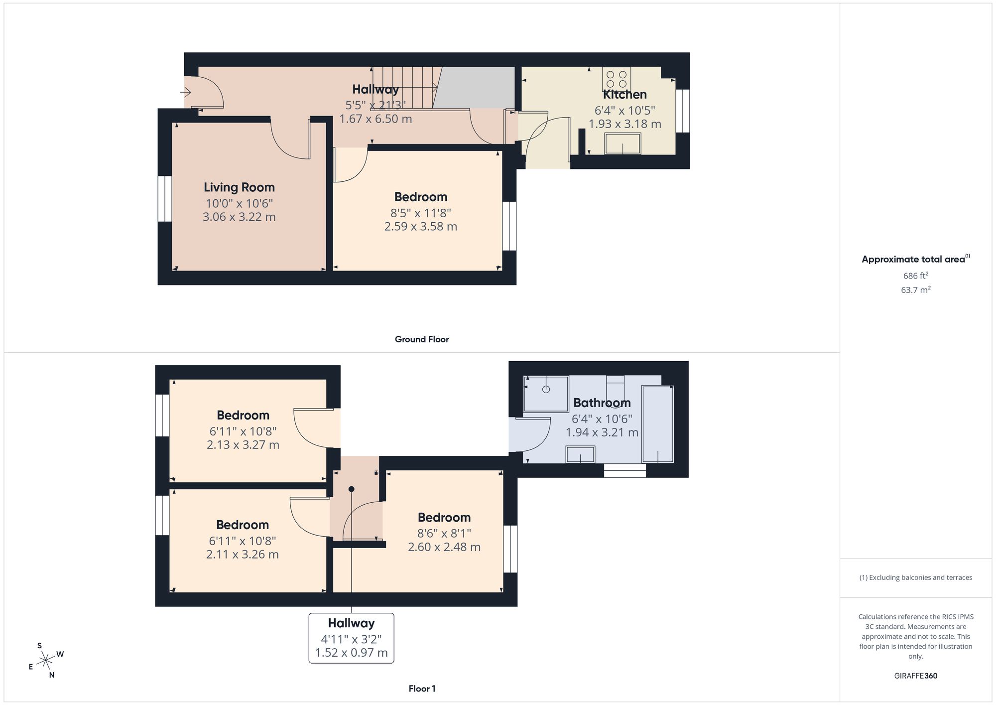 36a Hanover Street, Cheltenham floorplan