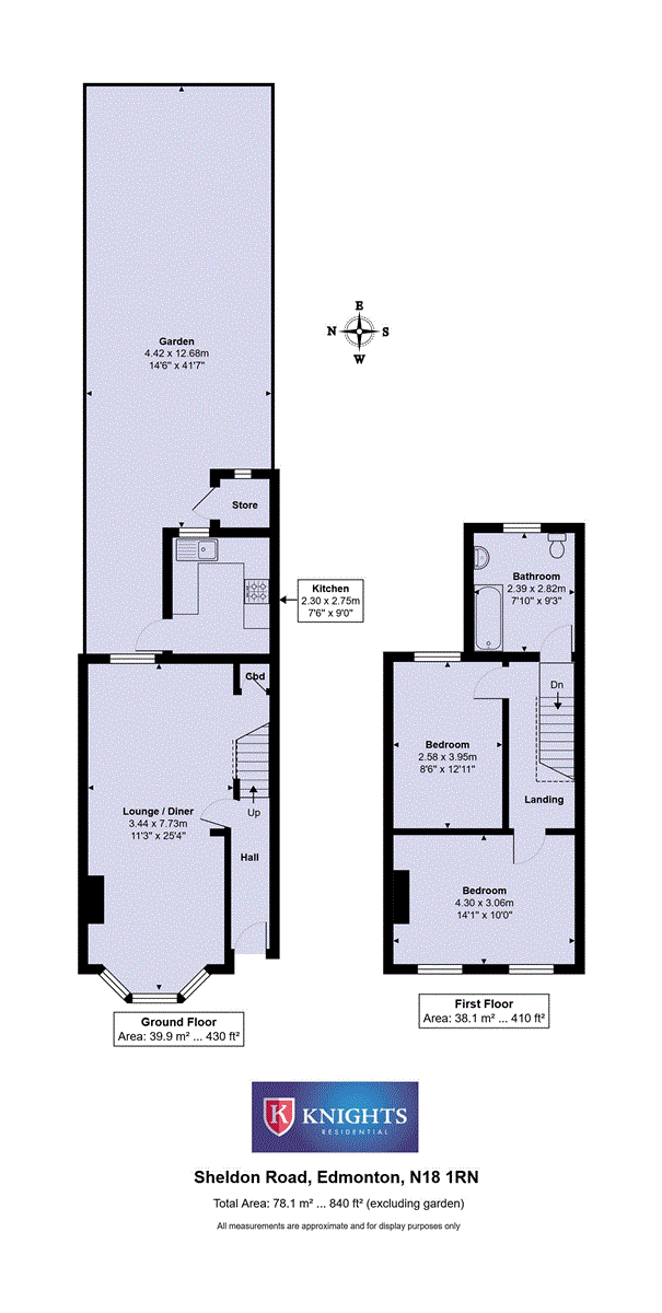78, Sheldon Road, London floorplan