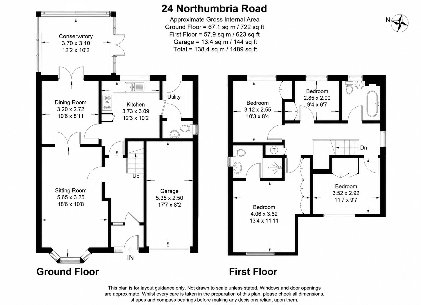 24, Northumbria Road, Sleaford floorplan