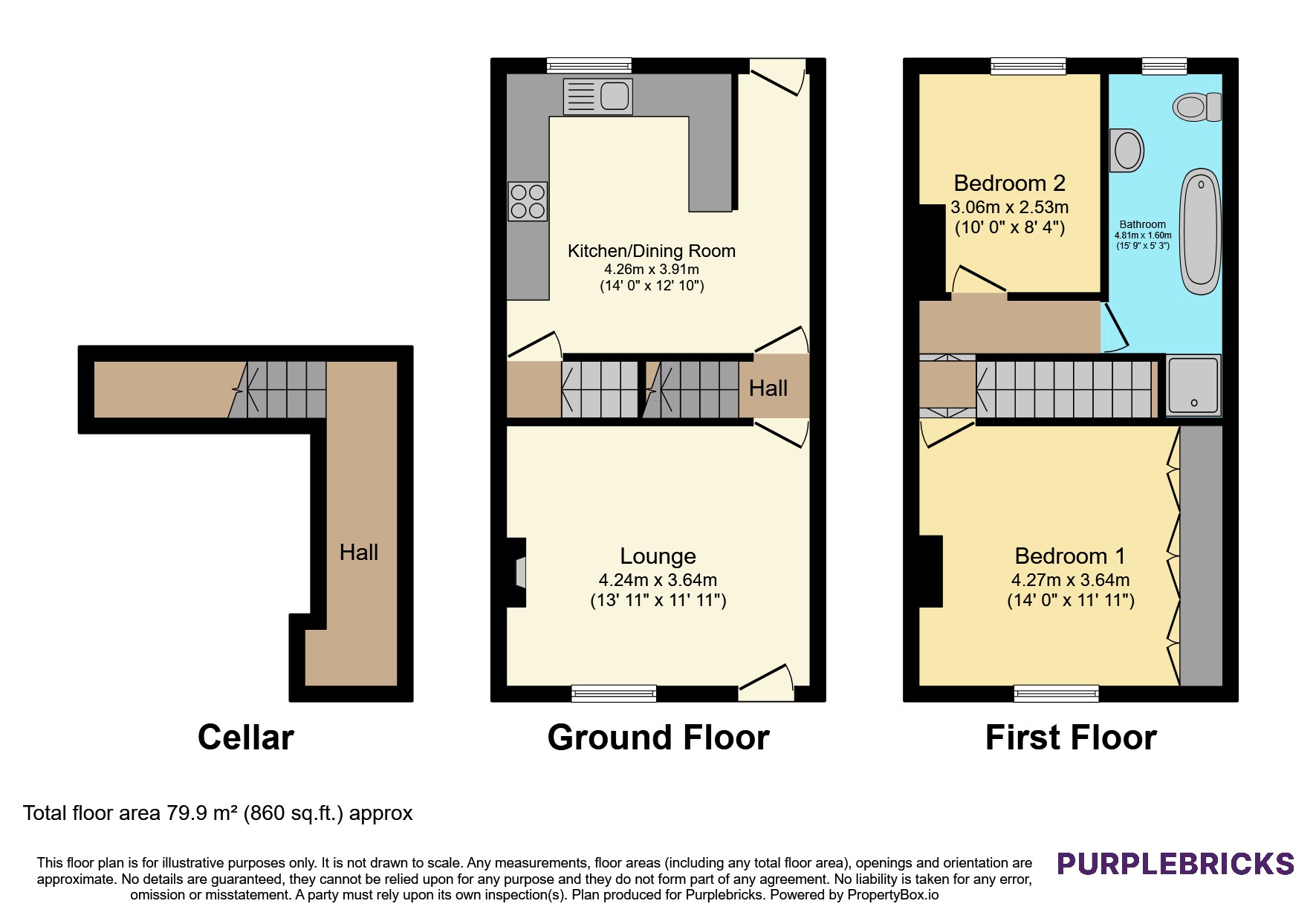 49, Bell Lane, Ackworth, Pontefract floorplan
