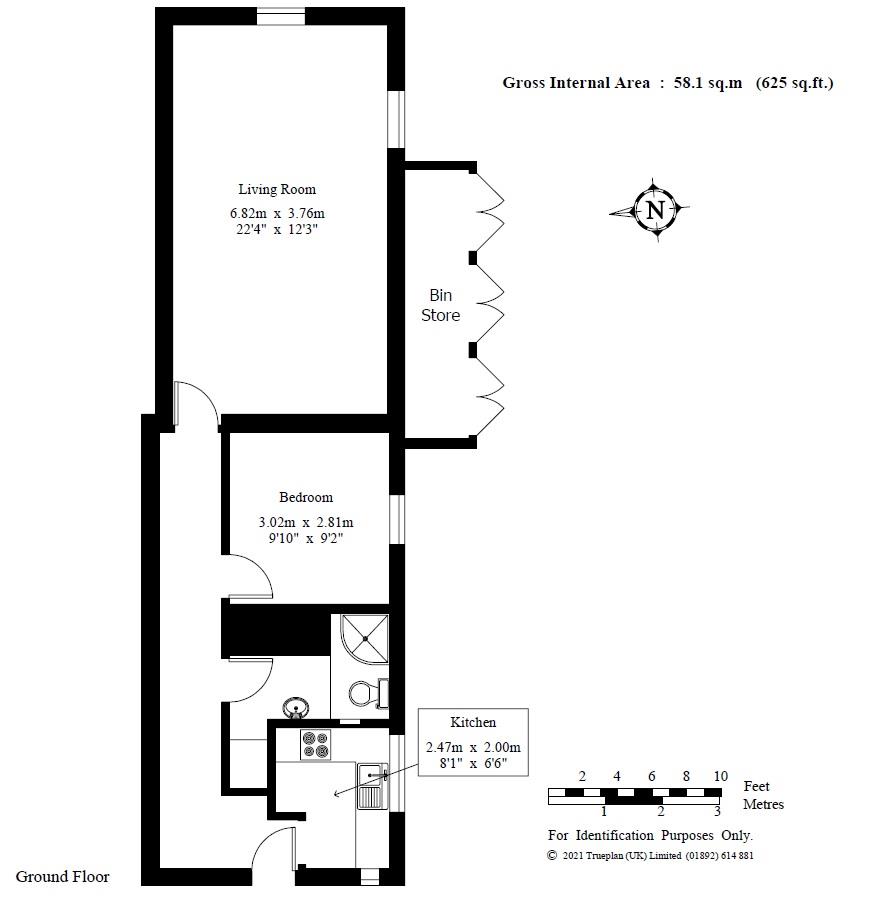 Flat 1, 14, Mount Pleasant Road, Tunbridge Wells floorplan