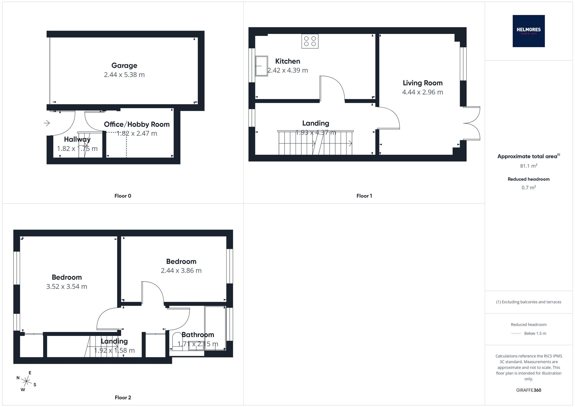 56, Queen Elizabeth Drive, Crediton, EX17 floorplan