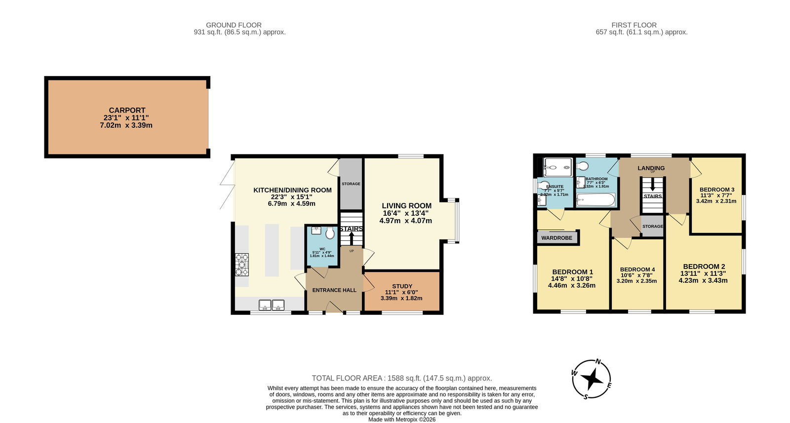 2, Mason Lane, Wouldham floorplan