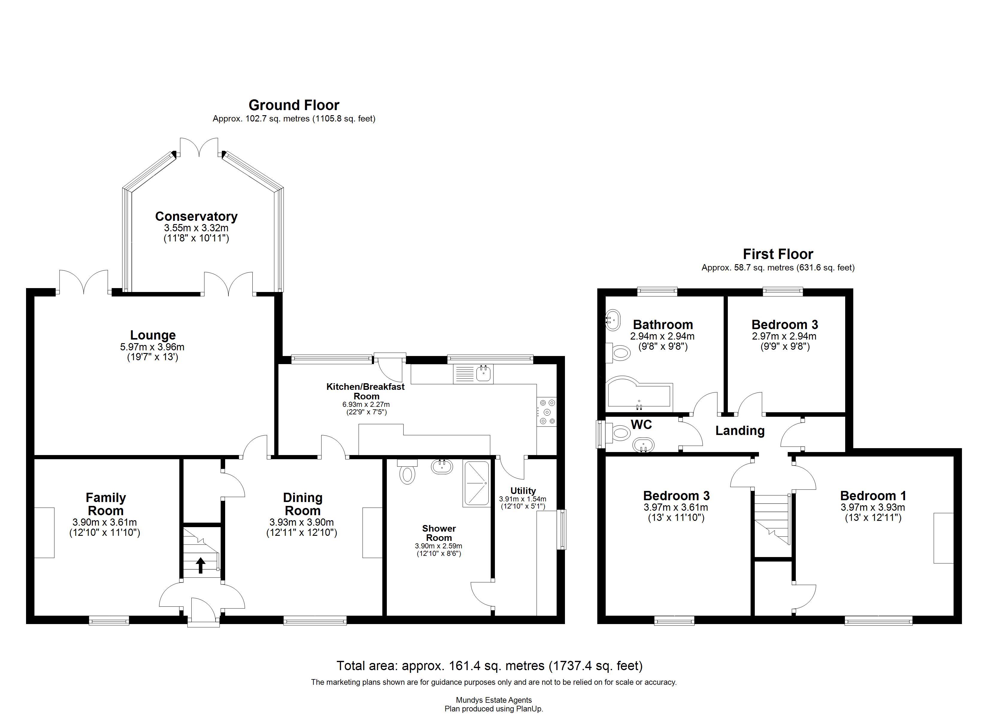 Eden House, Brigg Road, Market Rasen floorplan