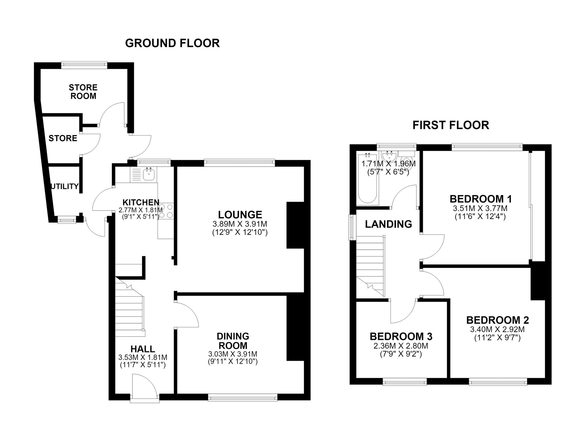 53 Felindre Avenue, Bridgend floorplan