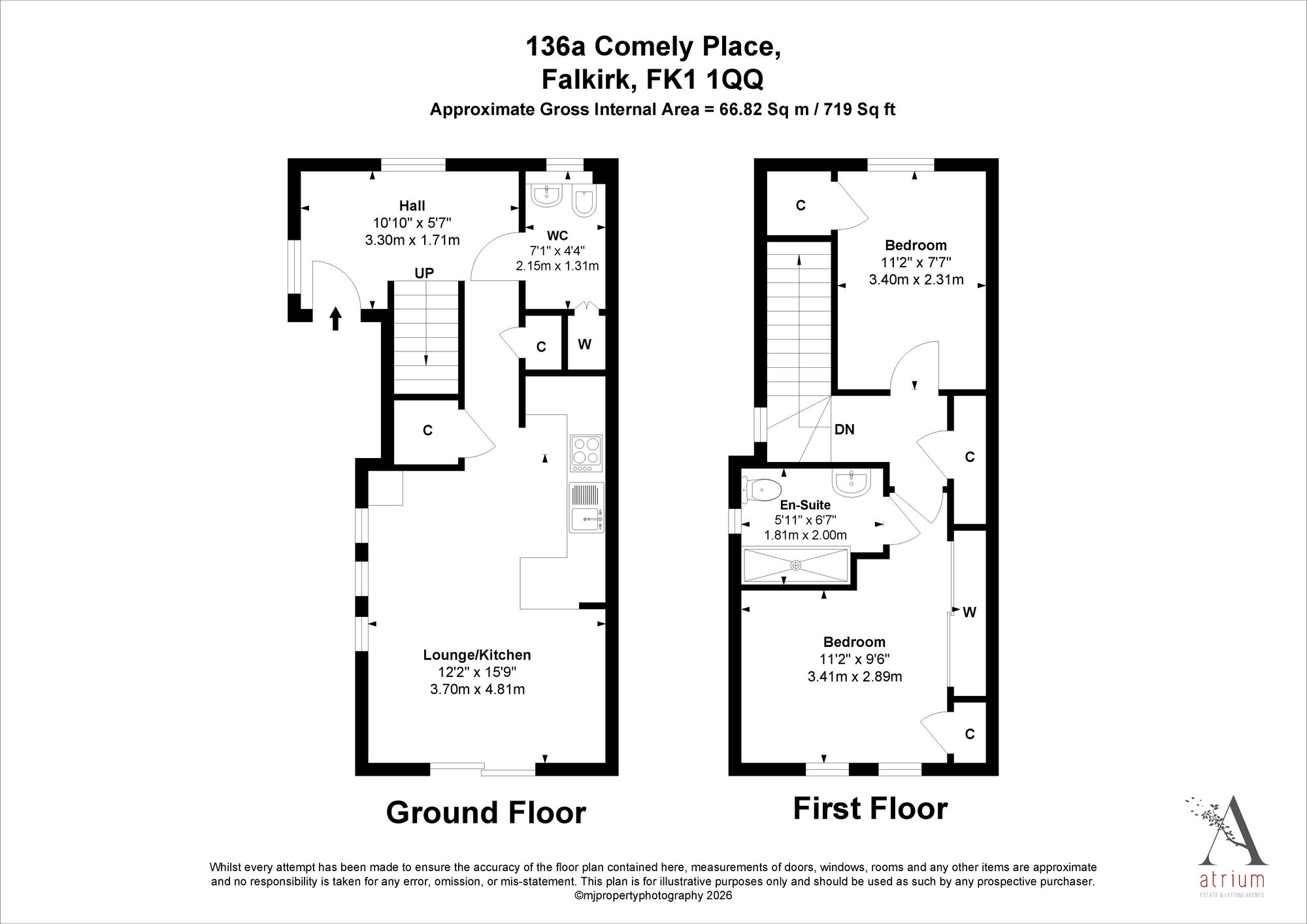 136a Comely Place, Falkirk floorplan